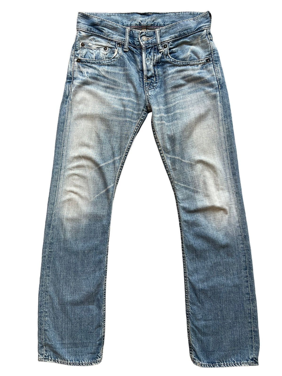 OMNIGOD Vtg Omnigod Japan Spellbound Selvedge Distressed Jeans 29x31 Size US 30 / EU 46 - 2 Thumbnail