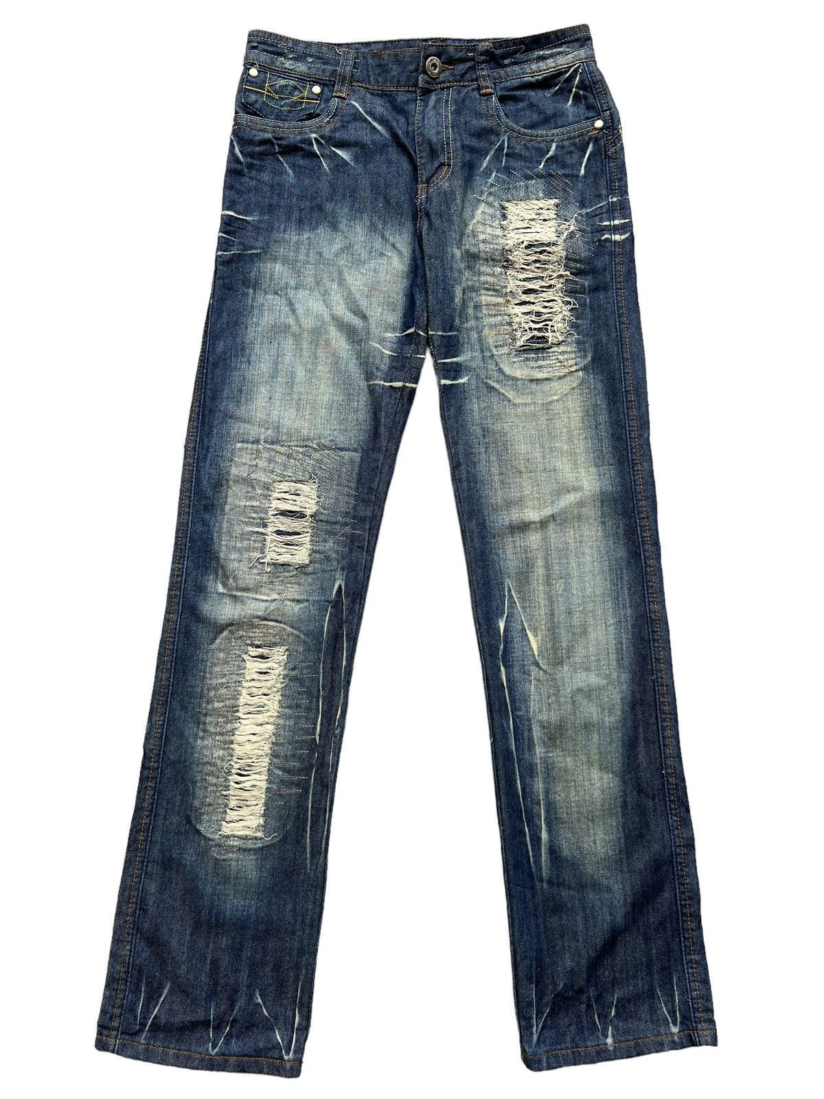 Japanese Brand Whoops Japanese Brand Distressed Denim Jeans Size US 30 / EU 46 - 2 Thumbnail