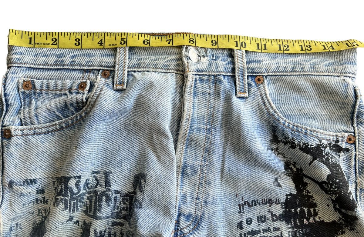 Levi's Rare🔥Vintage 90s Levis 501 Distressed Ripped Jeans 30x33 Size US 30 / EU 46 - 13 Thumbnail