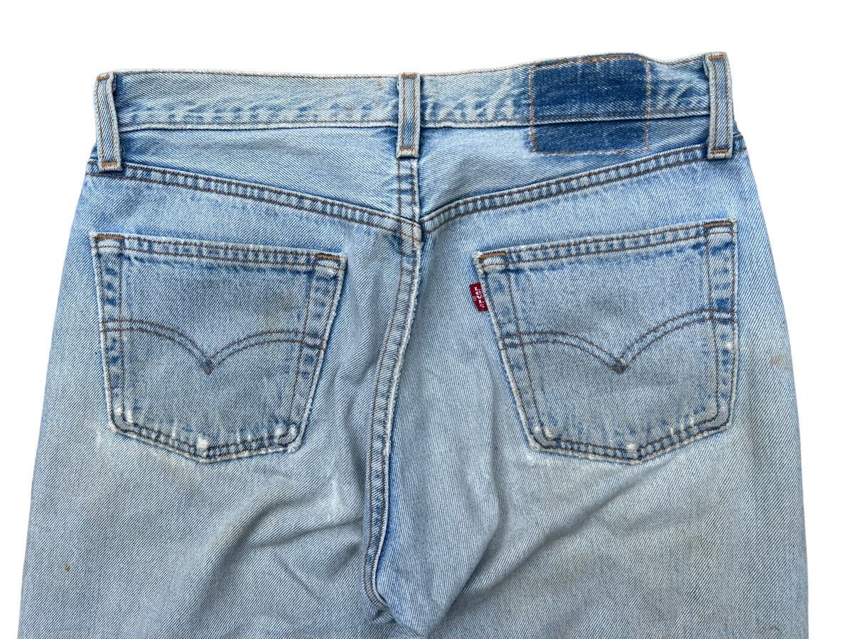 Levi's Rare🔥Vintage 90s Levis 501 Distressed Ripped Jeans 30x33 Size US 30 / EU 46 - 5 Thumbnail