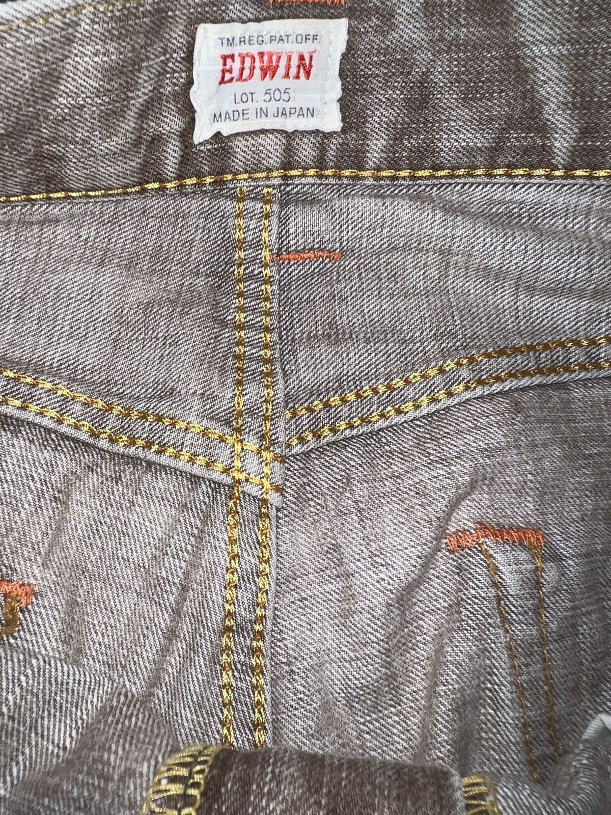 Edwin Vintage 90s Edwin 505zx Selvedge Redline Brown Jeans 36x34 Size US 36 / EU 52 - 17 Thumbnail
