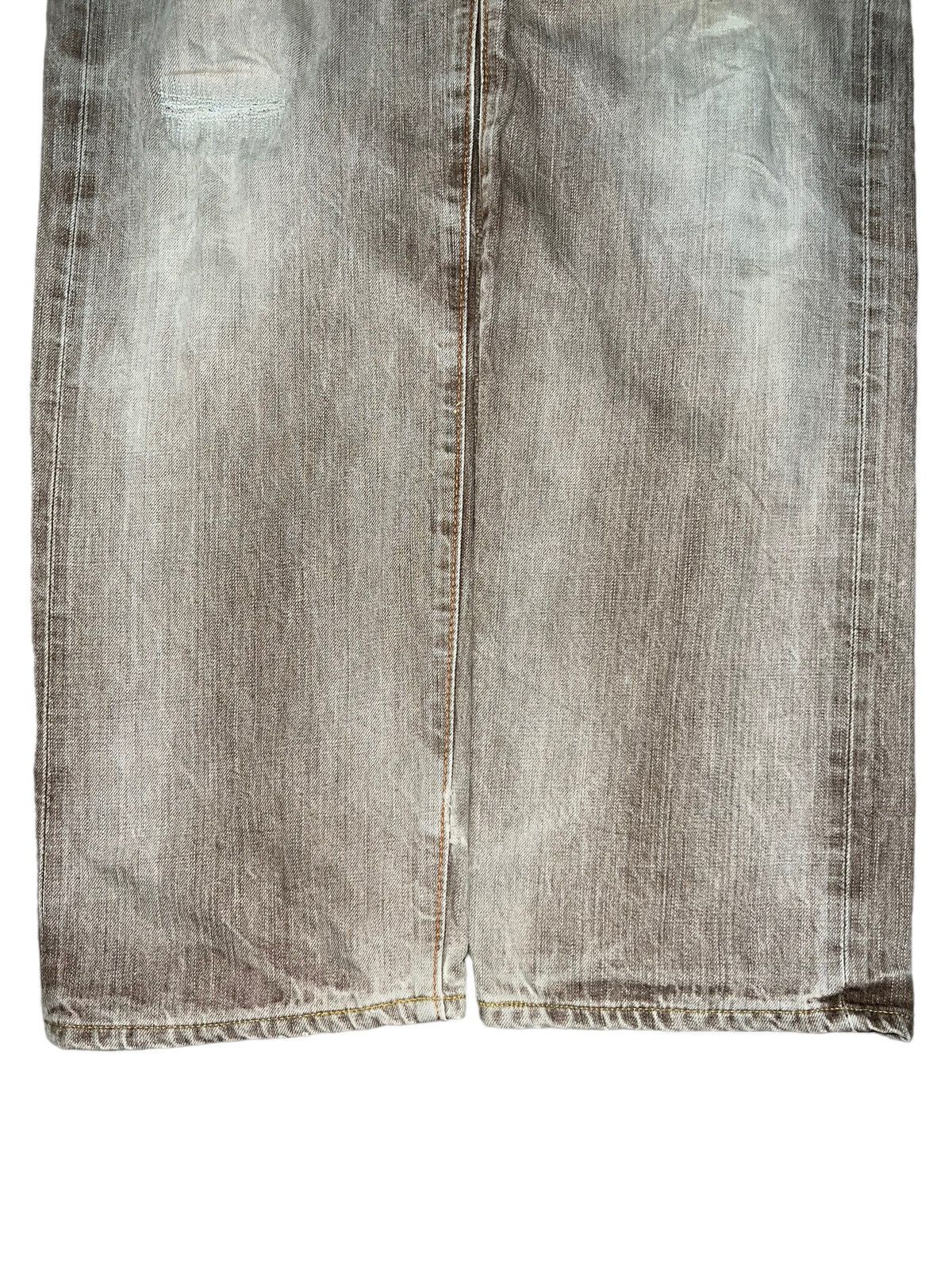 Edwin Vintage 90s Edwin 505zx Selvedge Redline Brown Jeans 36x34 Size US 36 / EU 52 - 5 Thumbnail