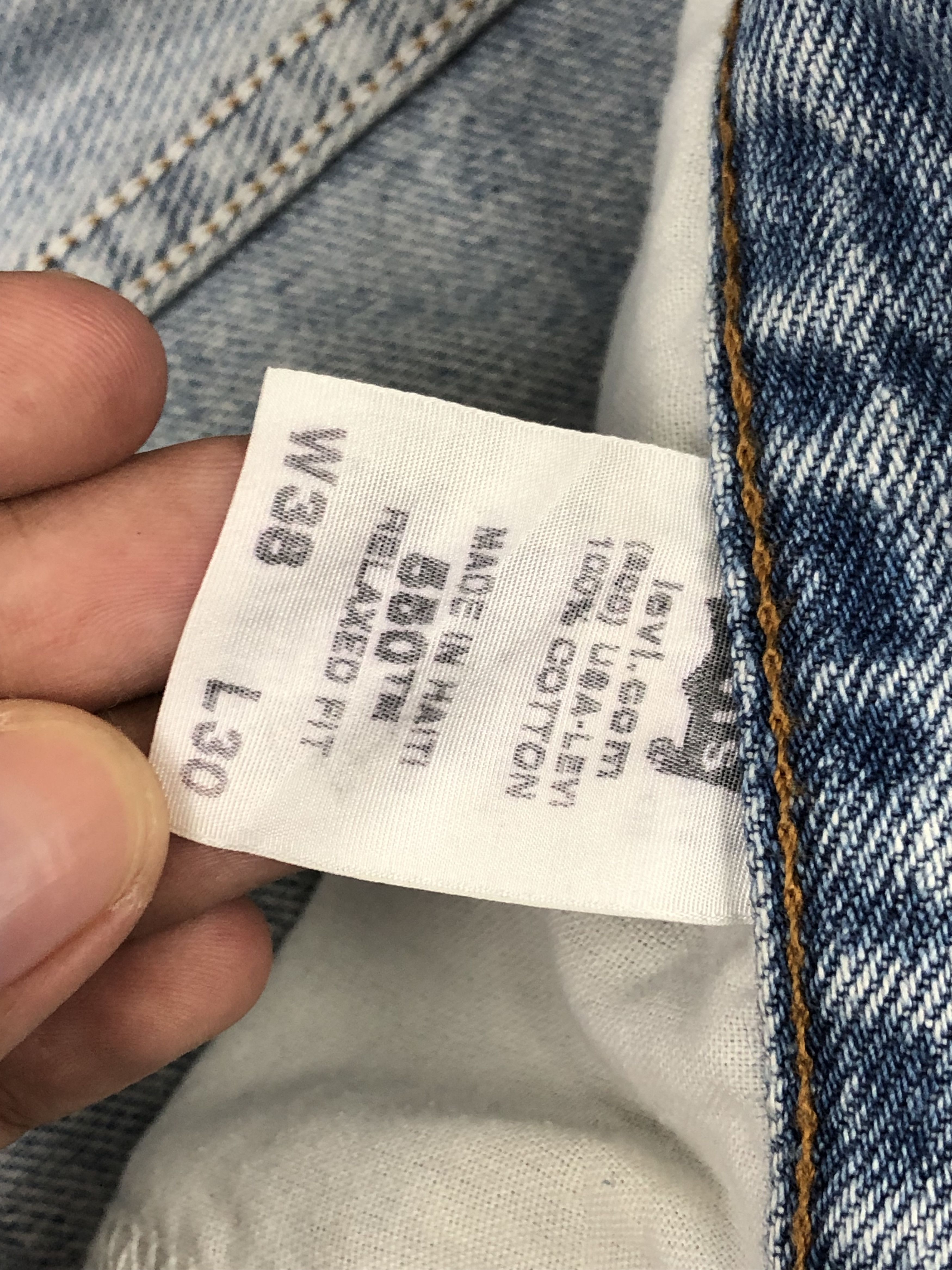 Levi's Vintage Levis 550 Faded Blue Jeans DP1591 Size US 38 / EU 54 - 6 Thumbnail