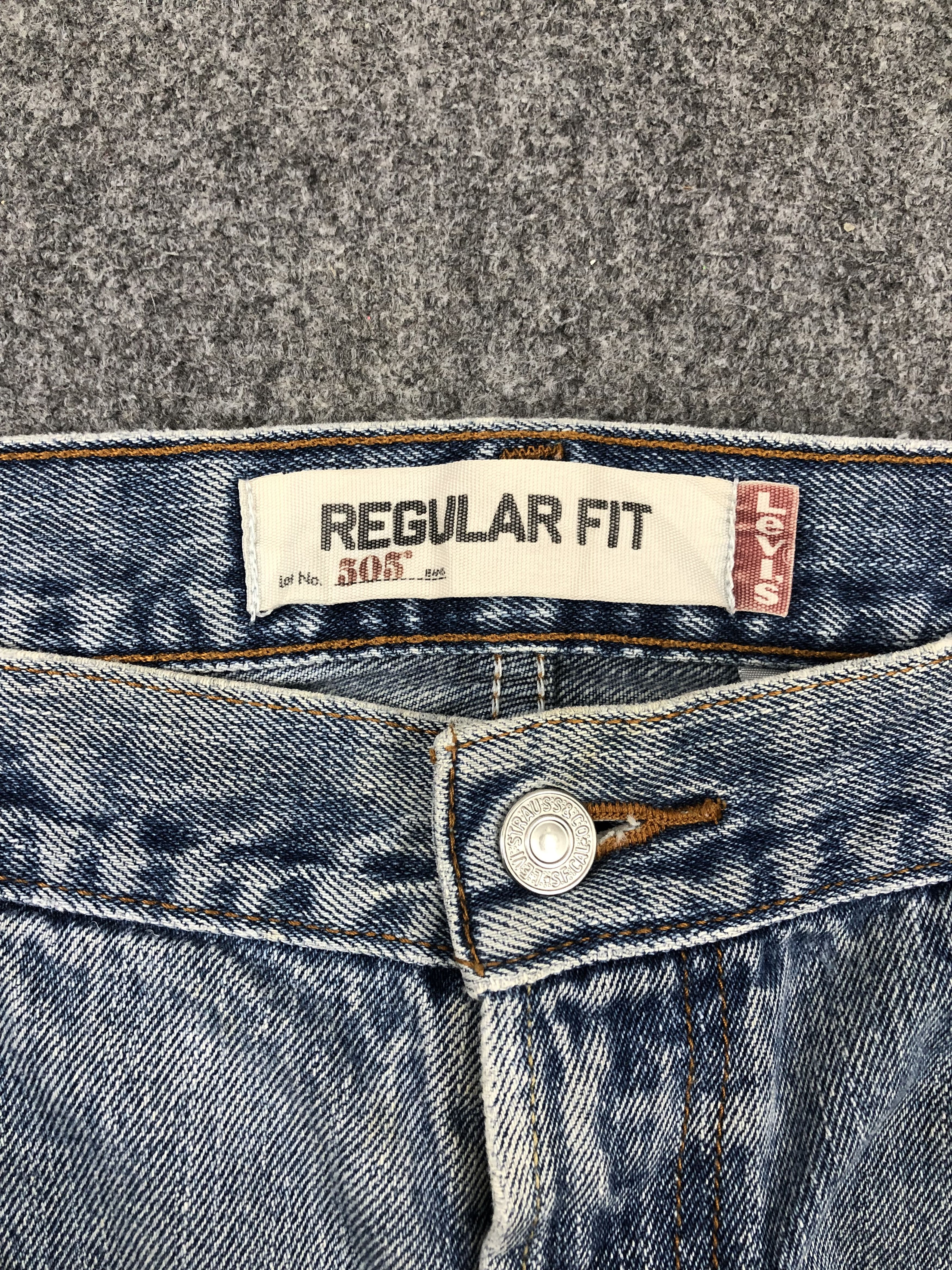 Levi's × Vintage Vintage Levis 505 Faded Blue Jeans Size US 41 - 9 Thumbnail