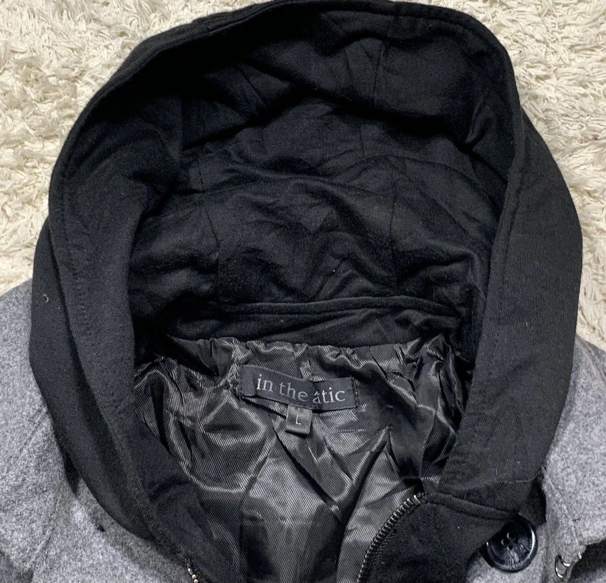 In The Attic Rare In The Attic Trench Coat Double Breasted Hooded Size US M / EU 48-50 / 2 - 5 Thumbnail