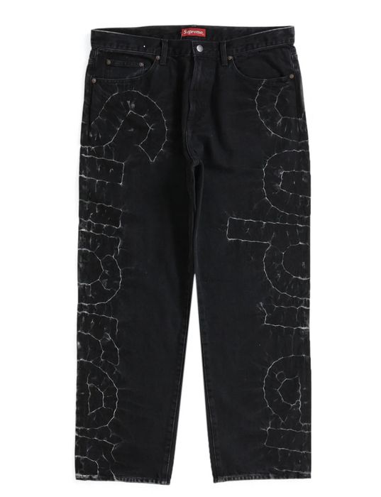 Supreme Supreme Shibori Loose Fit Jean SS23 Black 36 | Grailed