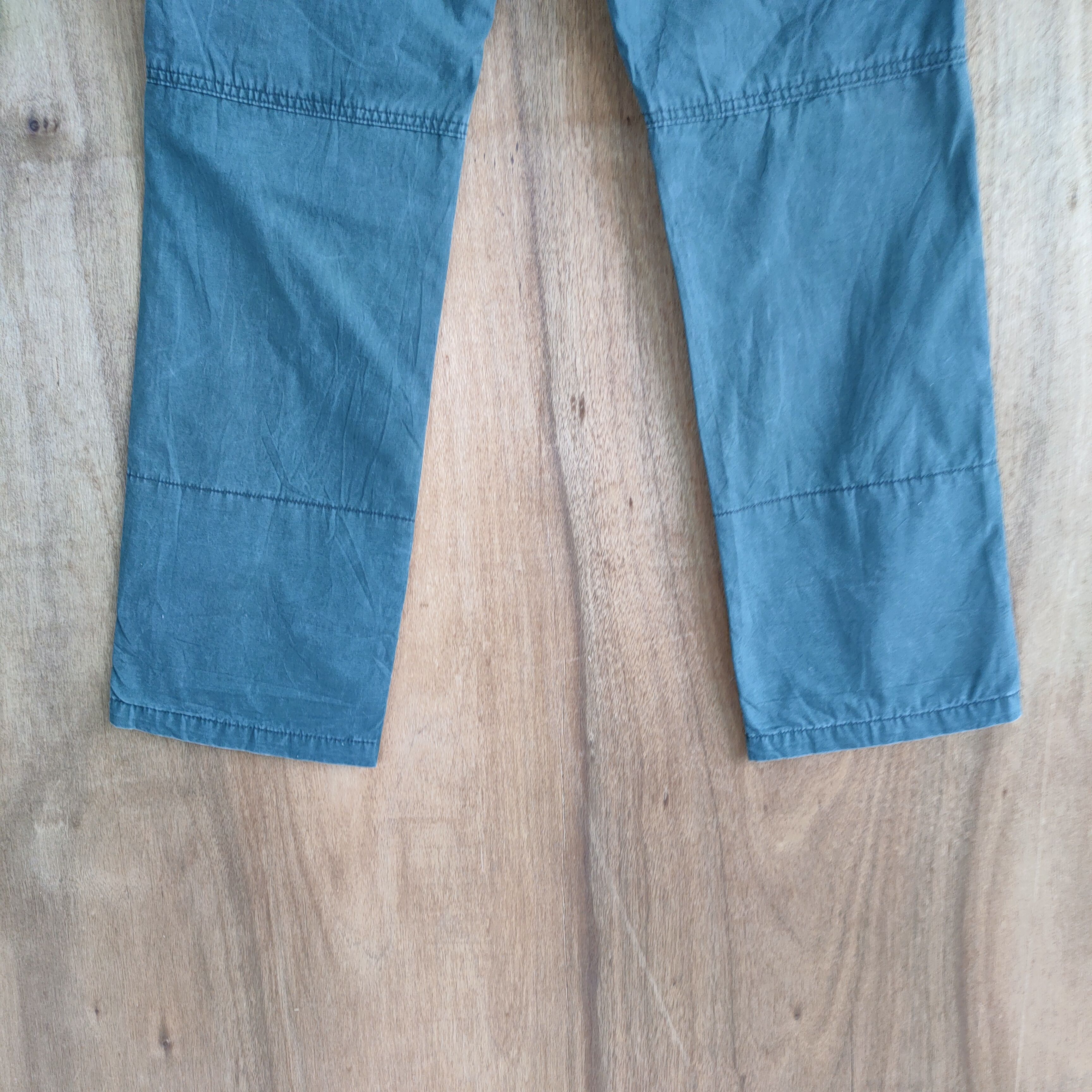 Japanese Brand VINTAGE BULL GREEN SUSPENDER CARGO PANTS Size US 32 / EU 48 - 12 Thumbnail