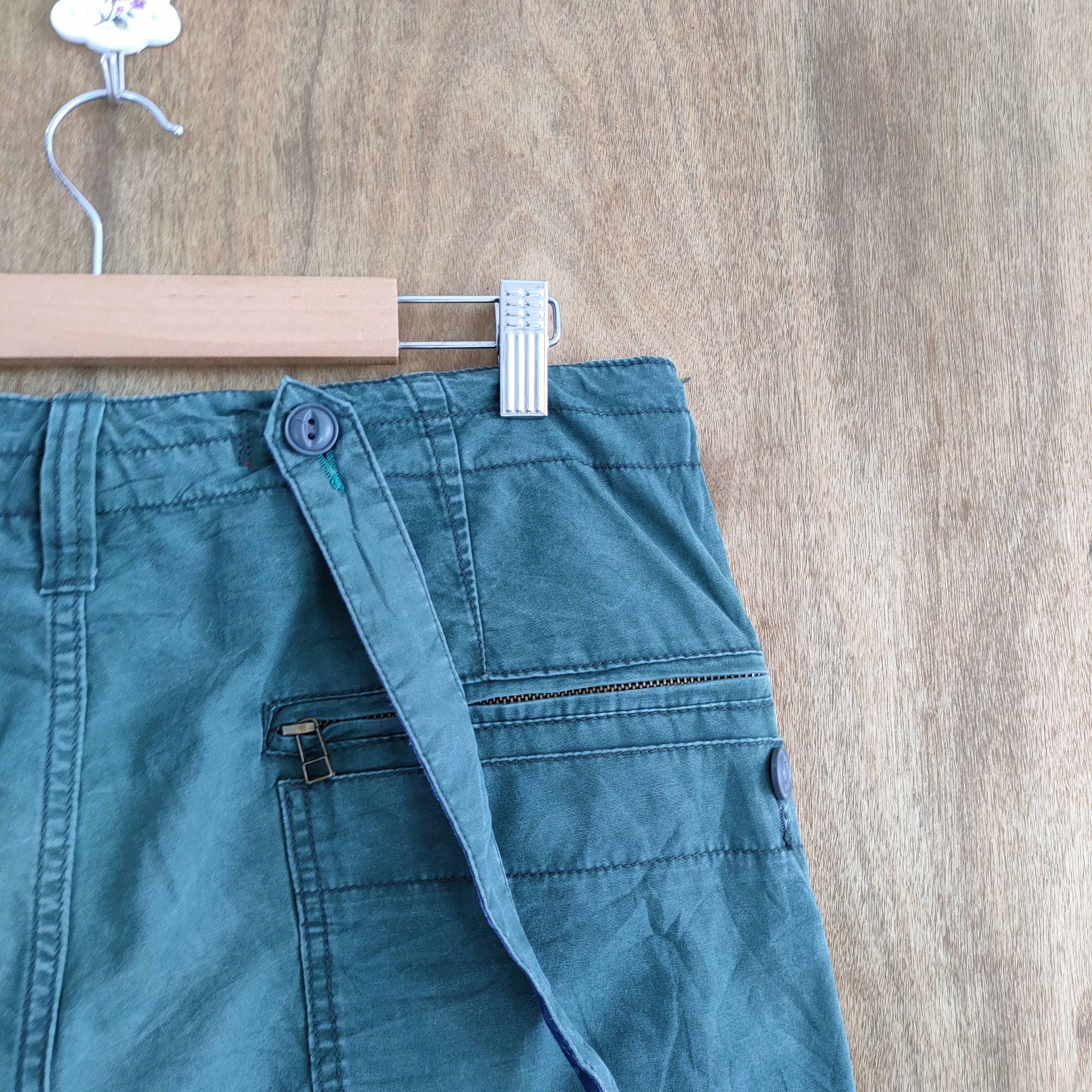 Japanese Brand VINTAGE BULL GREEN SUSPENDER CARGO PANTS Size US 32 / EU 48 - 14 Thumbnail