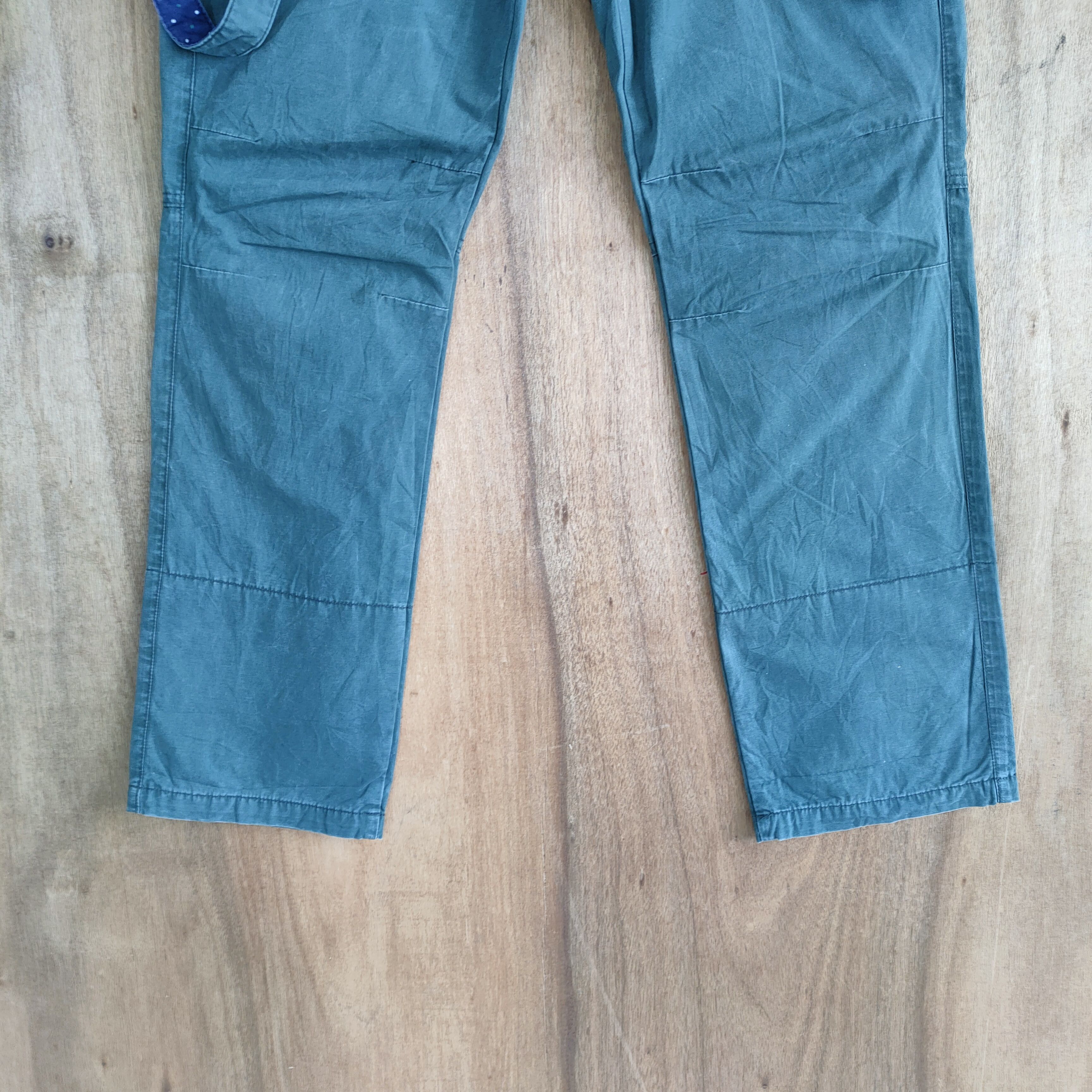Japanese Brand VINTAGE BULL GREEN SUSPENDER CARGO PANTS Size US 32 / EU 48 - 6 Thumbnail