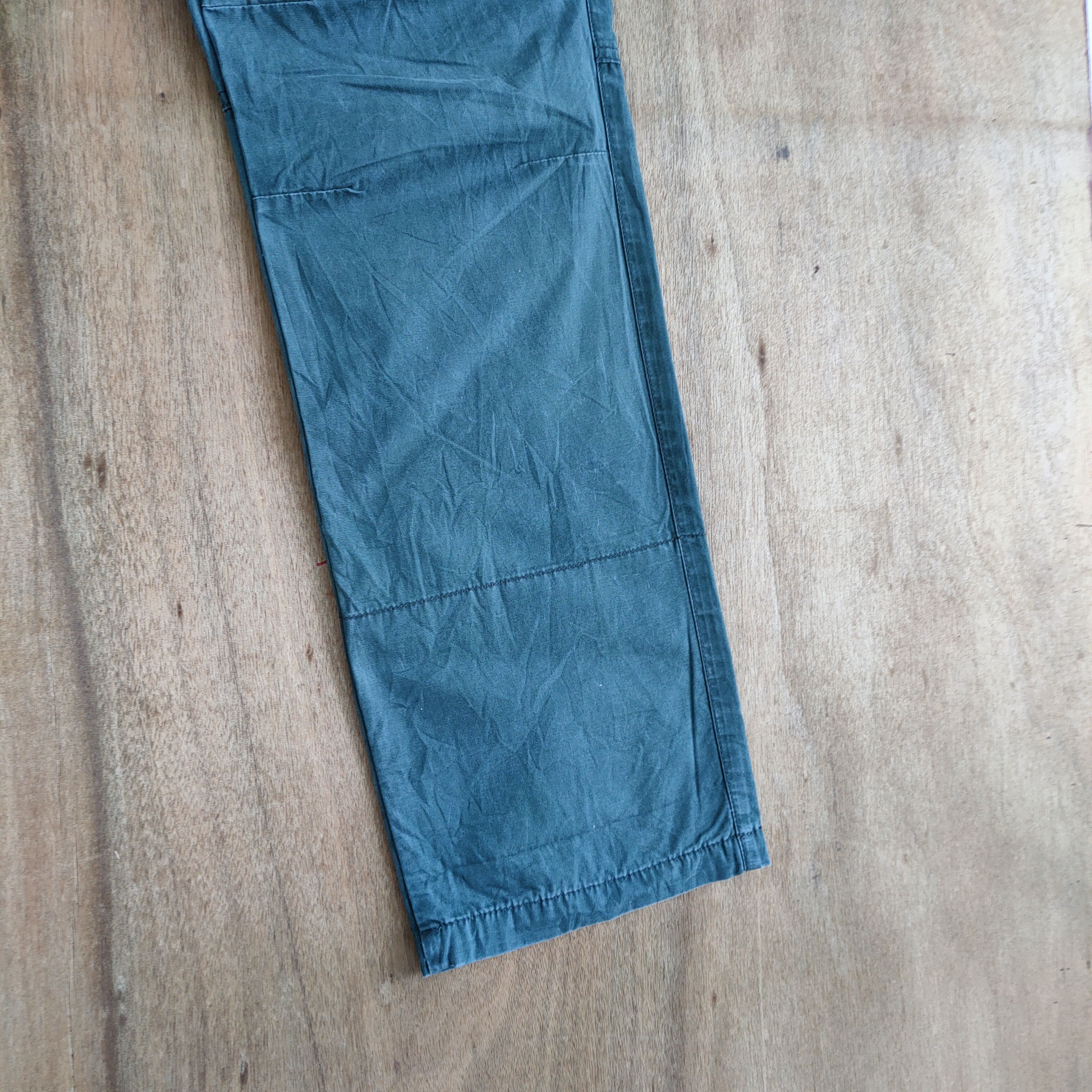 Japanese Brand VINTAGE BULL GREEN SUSPENDER CARGO PANTS Size US 32 / EU 48 - 10 Thumbnail