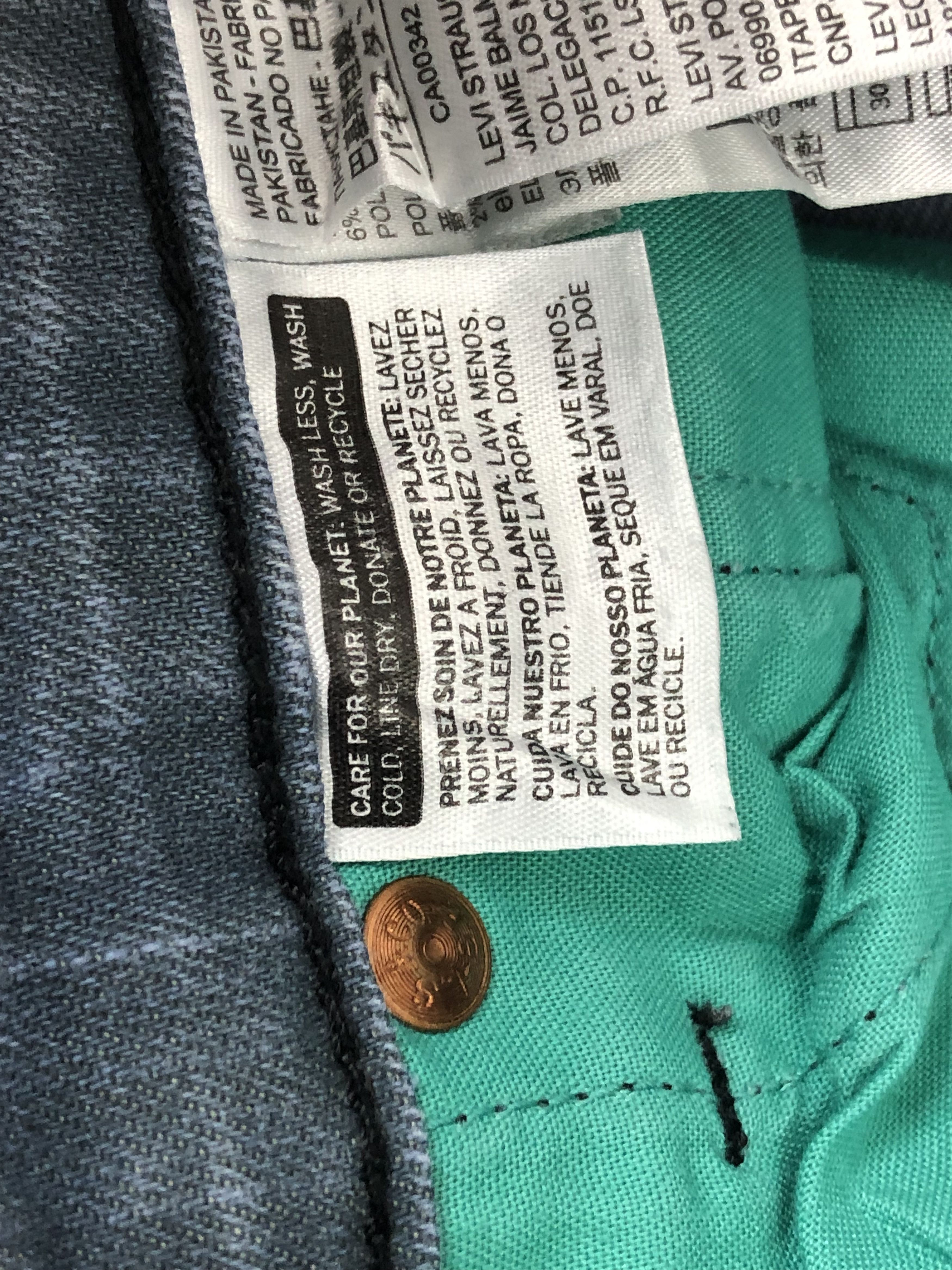 Levi's × Vintage Vintage Levis 511 Faded Blue Jeans Size US 33 - 7 Thumbnail