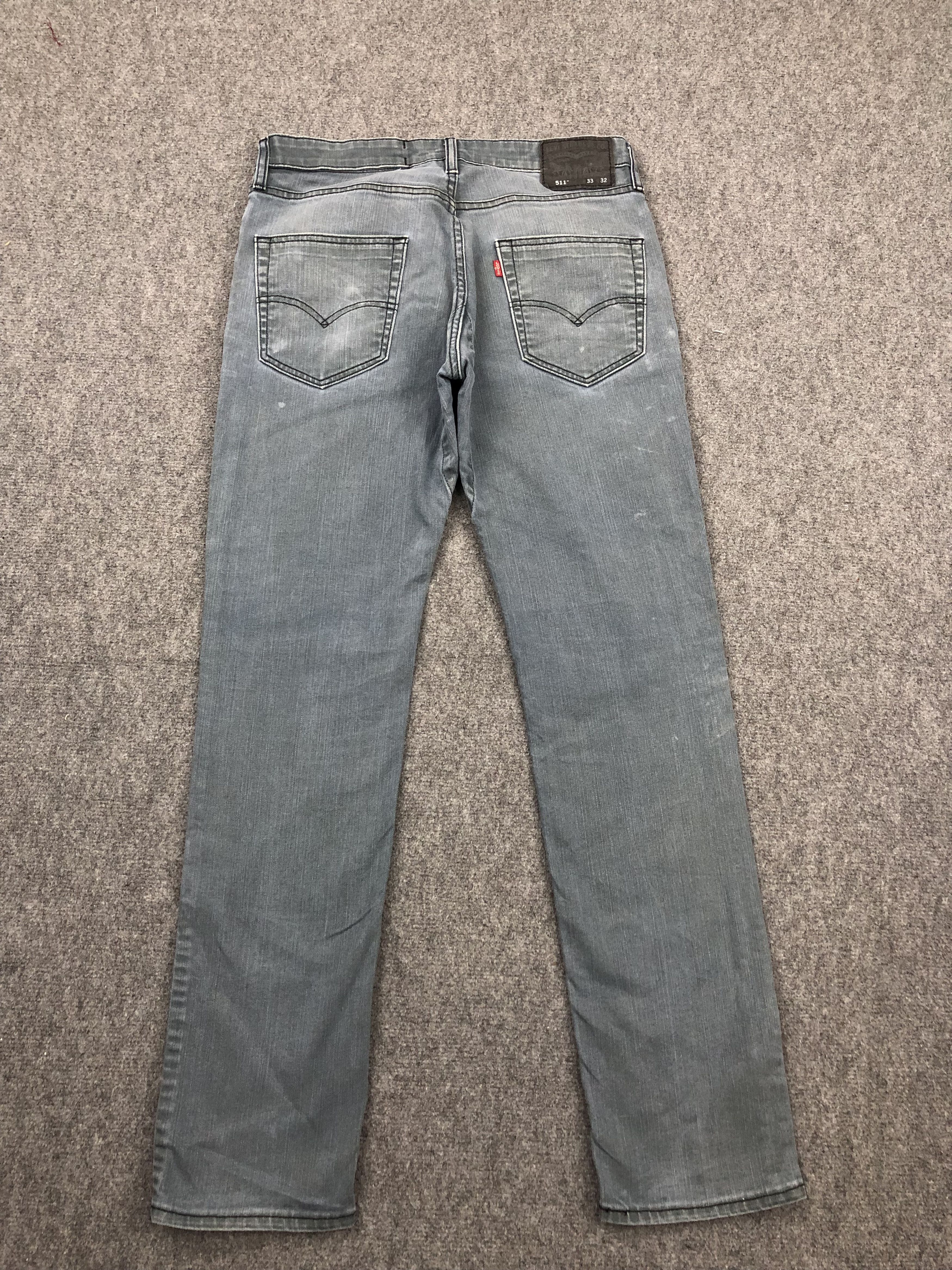 Levi's × Vintage Vintage Levis 511 Faded Blue Jeans Size US 33 - 3 Thumbnail