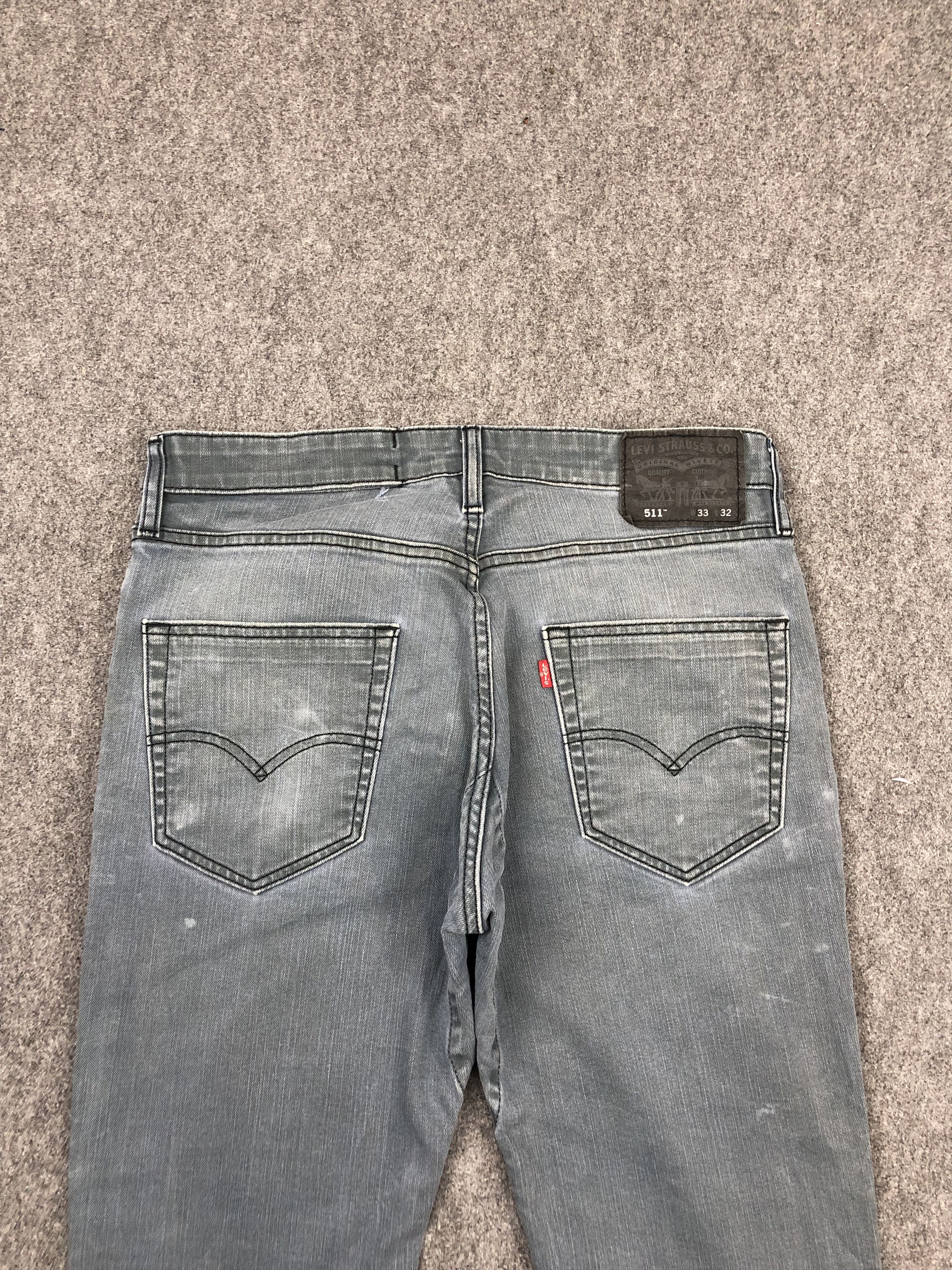 Levi's × Vintage Vintage Levis 511 Faded Blue Jeans Size US 33 - 4 Thumbnail