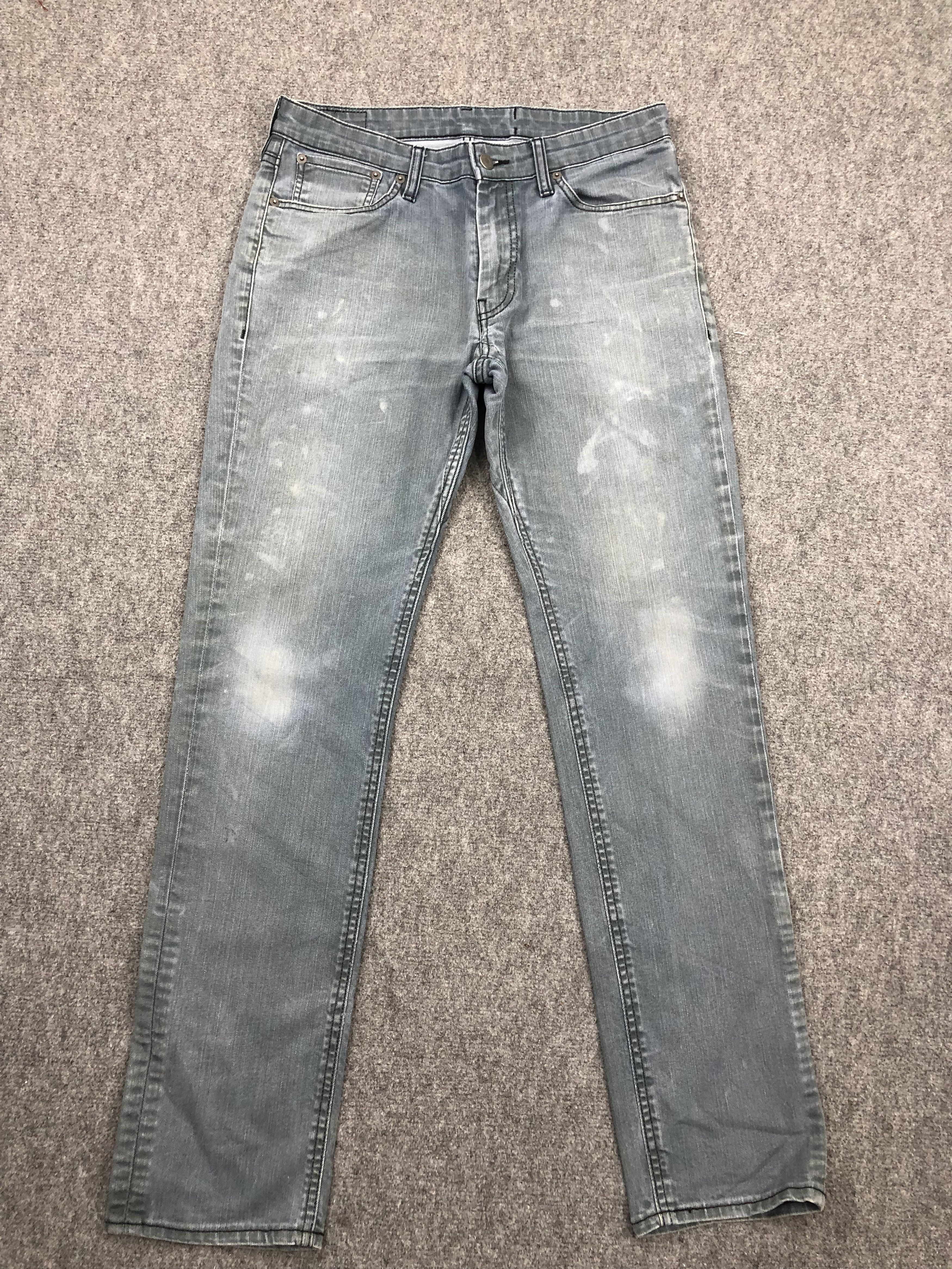 image of Levis 511 Faded Blue Jeans in Black, Men's (Size 33)