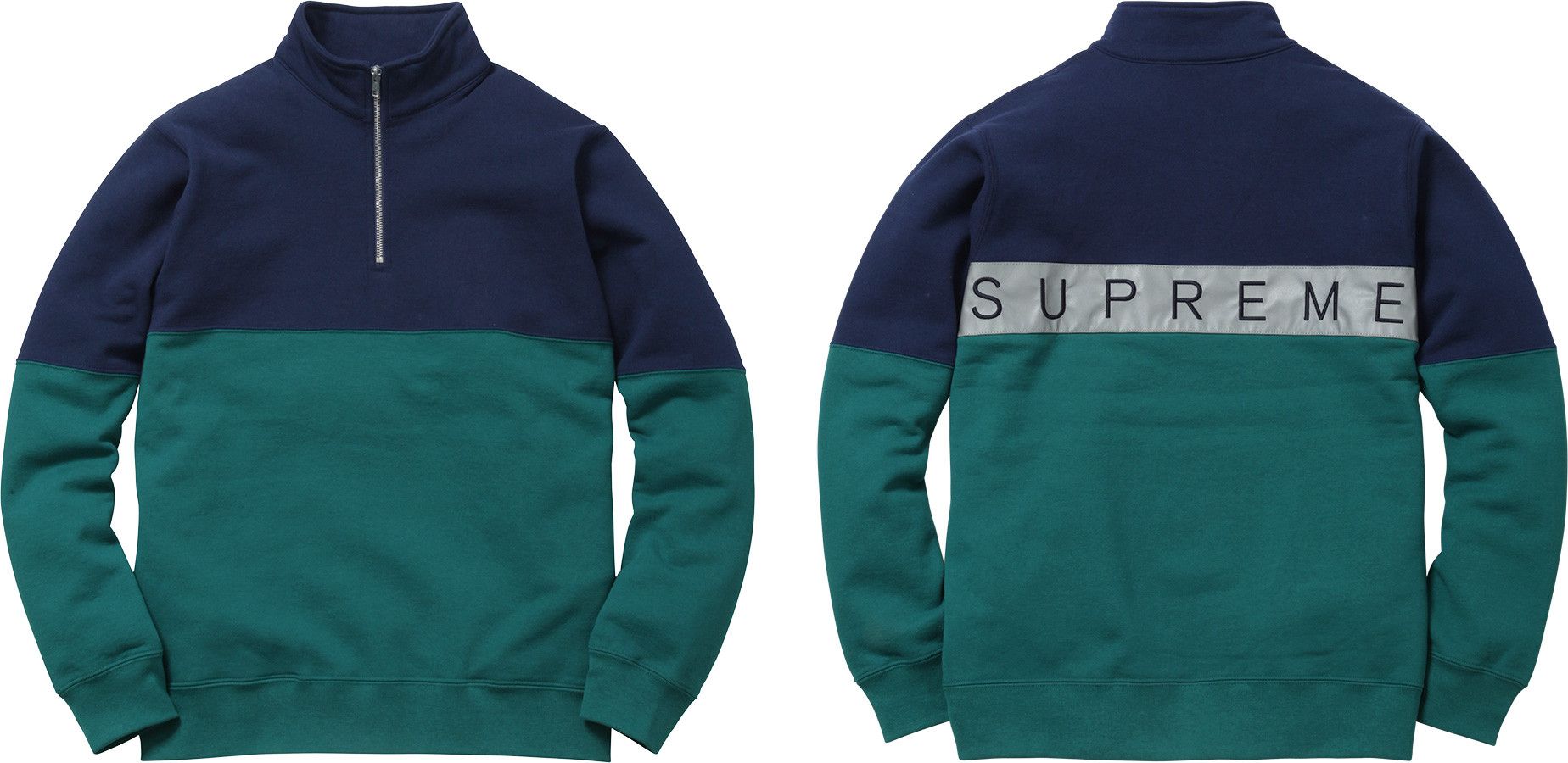 Supreme 2 tone half zip hotsell
