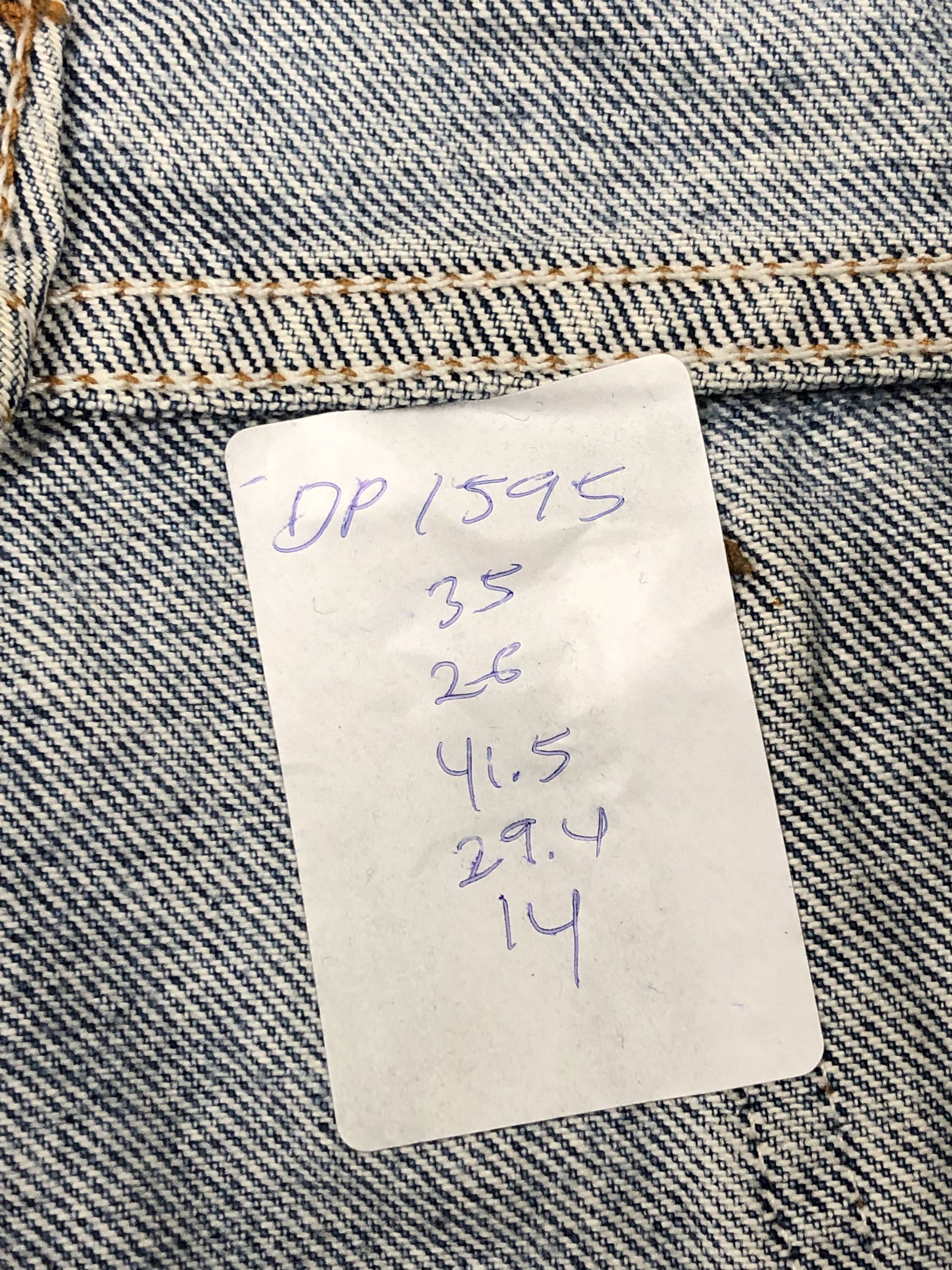 Levi's Vintage 90s Levis 550 Orange Tab Jeans DP1595 Size US 35 - 13 Thumbnail