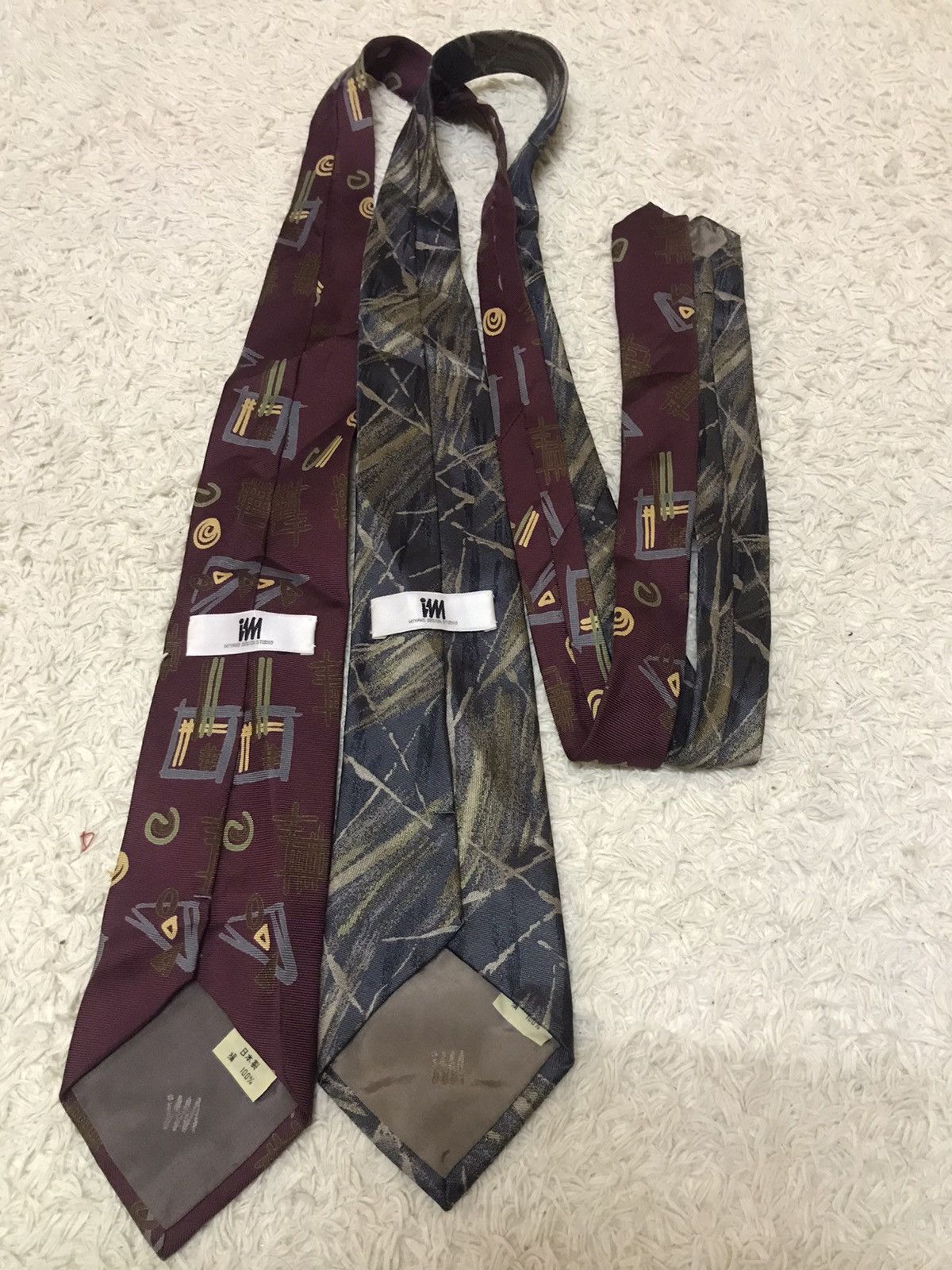 Issey Miyake 🔥QUICK SALE🔥A LOT OF 2 TIES IM BY MIYAKE DESIGN STUDIO‼️ Size ONE SIZE - 1 Thumbnail
