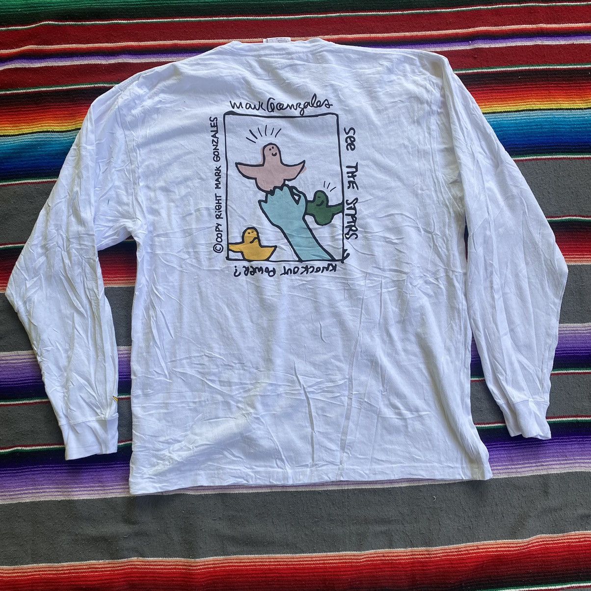 Japanese Brand Vintage Mark Gonzales Spell Out T-Shirt Size US XL / EU 56 / 4 - 1 Thumbnail