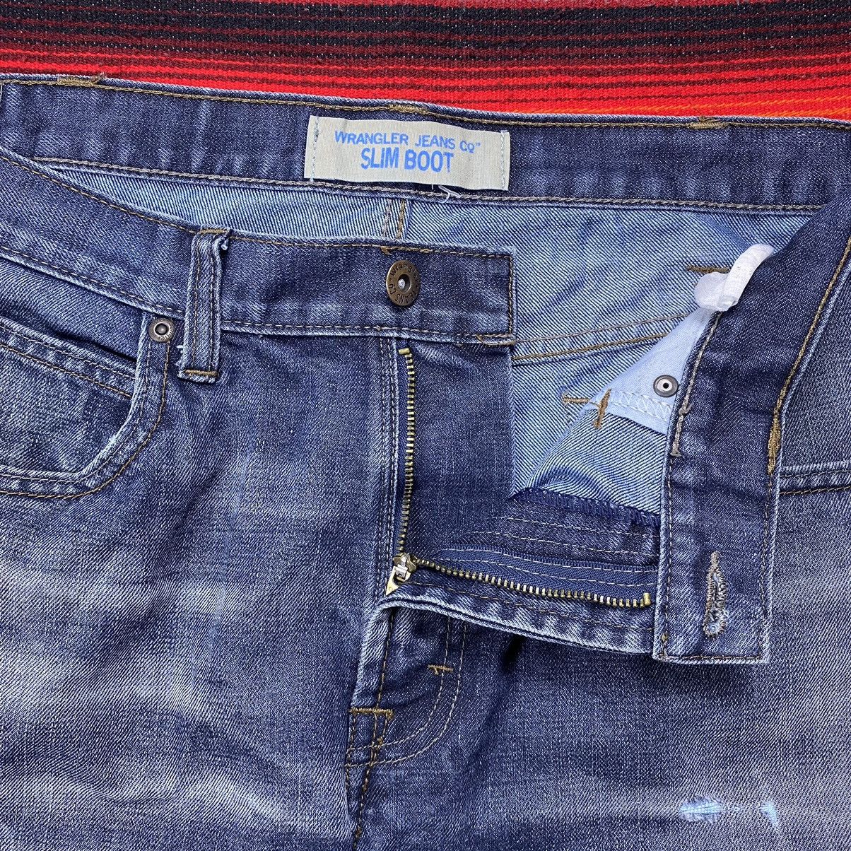 Vintage Vintage Wrangler Slim Boot Denim Size US 37 - 5 Thumbnail