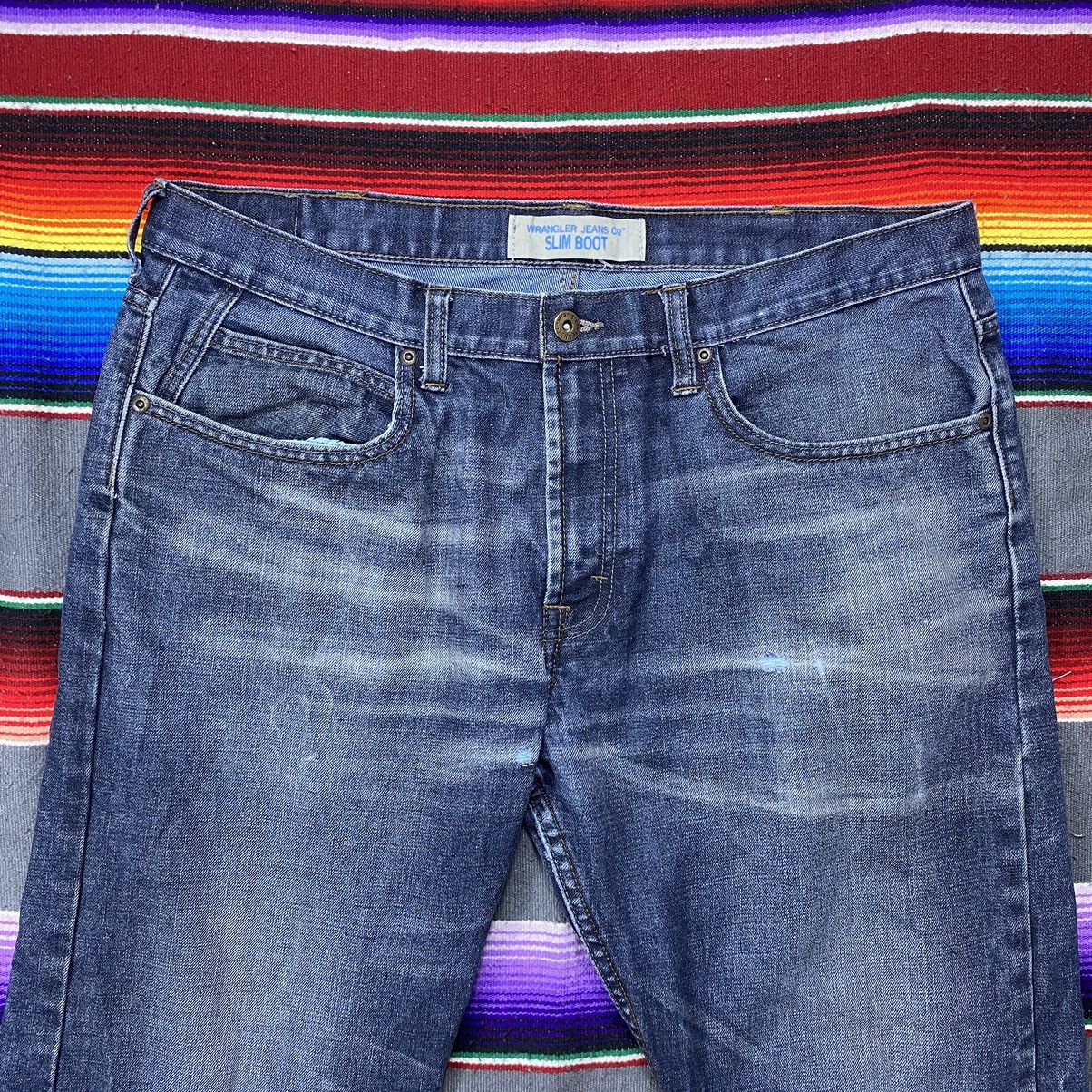Vintage Vintage Wrangler Slim Boot Denim Size US 37 - 2 Thumbnail