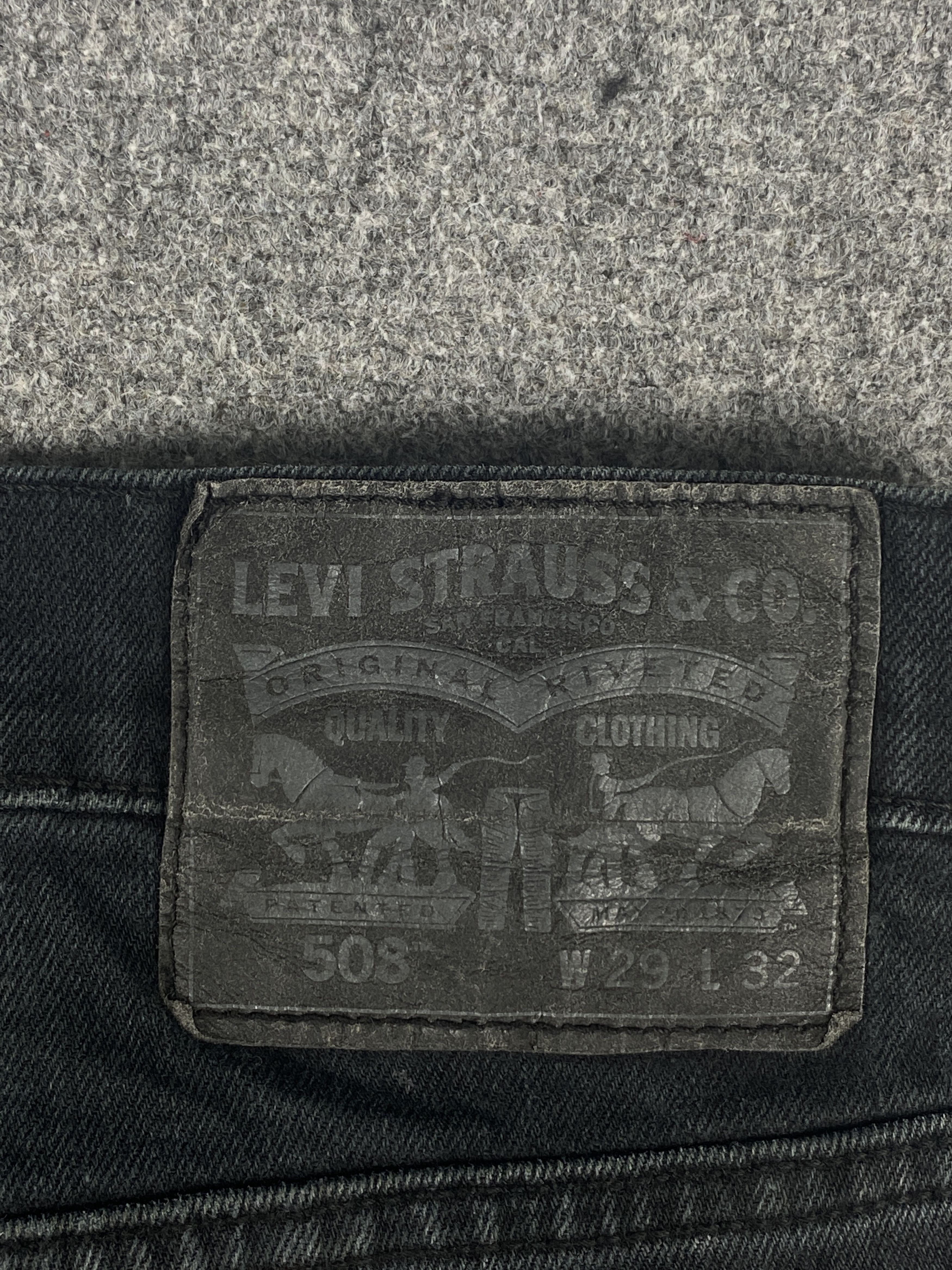 Levi's Vintage Levis 508 Faded Black Jeans 31x29 S0011 Size US 31 - 5 Thumbnail
