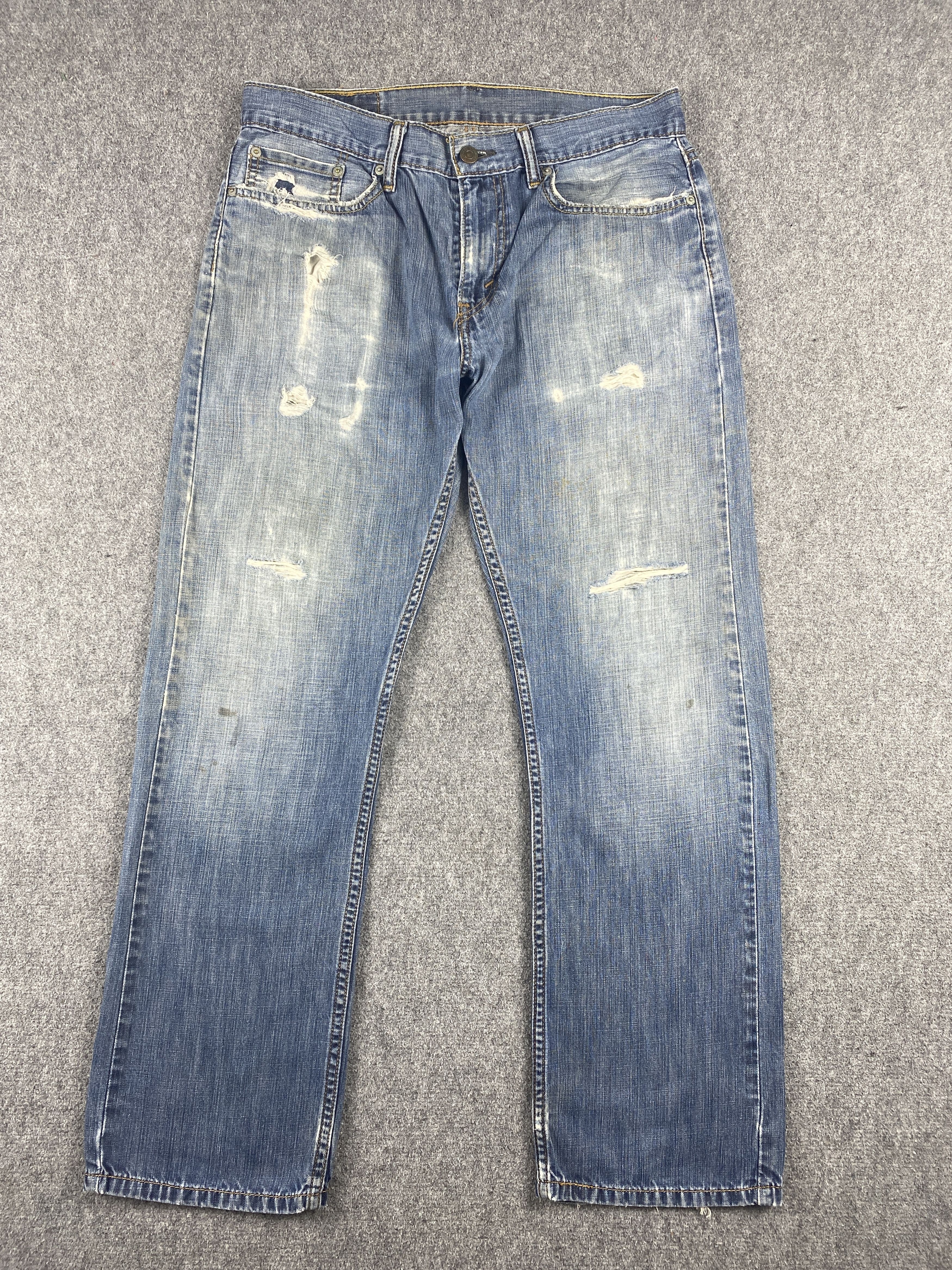 Levi's Vintage Distressed Levis 514 Faded Blue Jeans Size US 32 / EU 48 - 1 Thumbnail