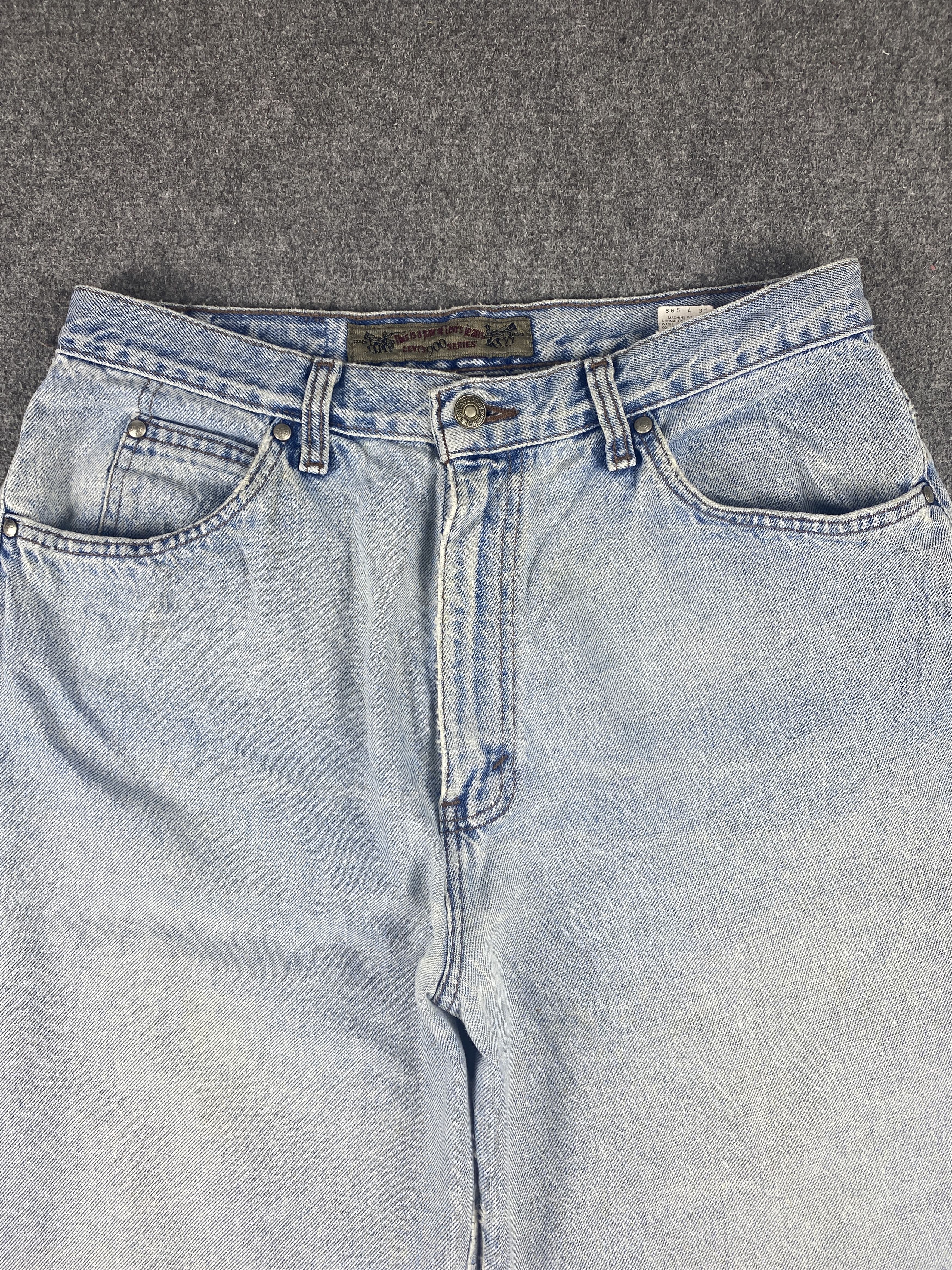Levi's Vintage 90s Levis 900 Series Light Wash Jeans S0007 Size US 33 - 2 Thumbnail