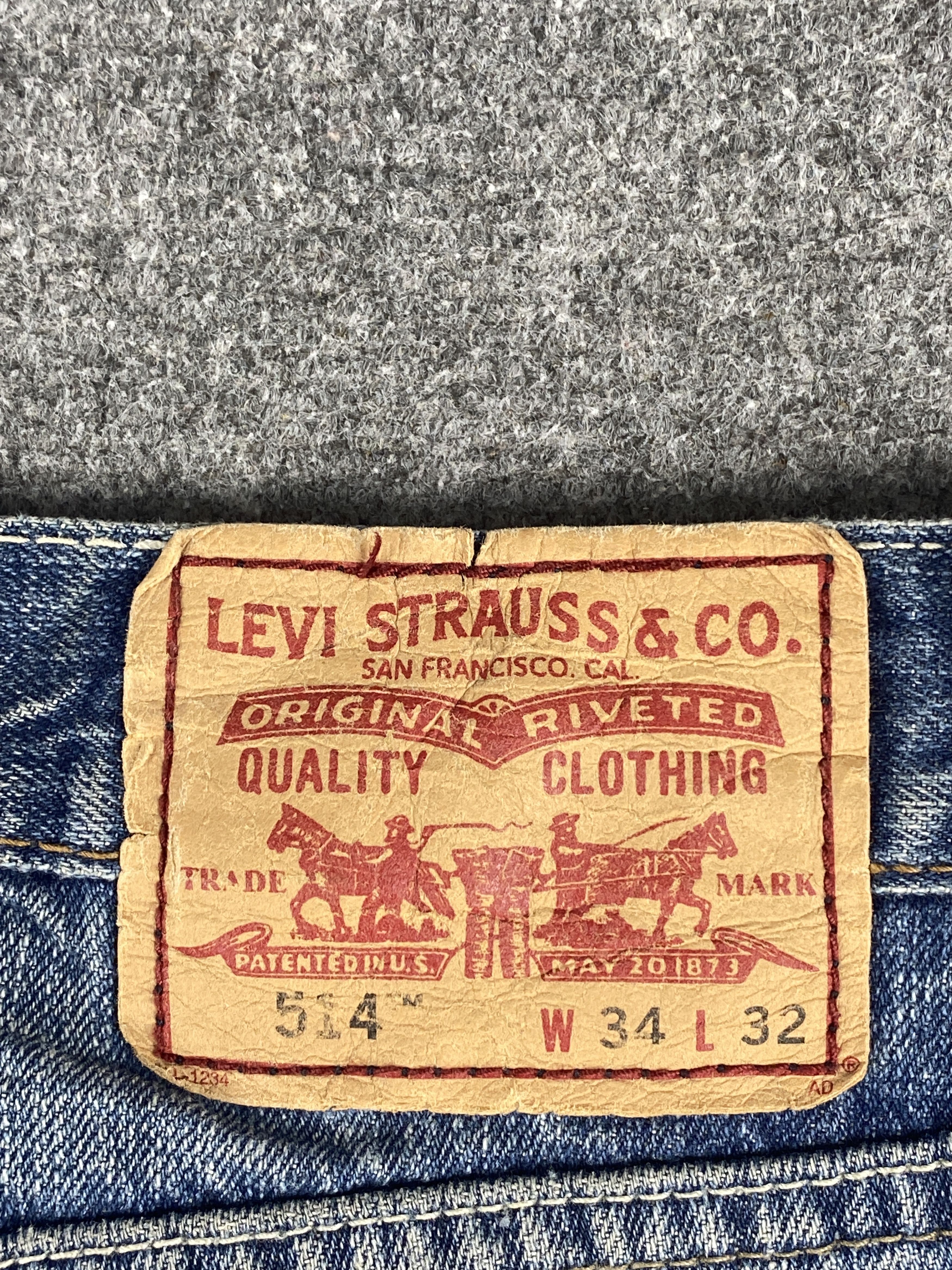 Levi's Vintage Levis 514 Faded Blue Jeans 34x33 S0006 Size US 34 / EU 50 - 5 Thumbnail