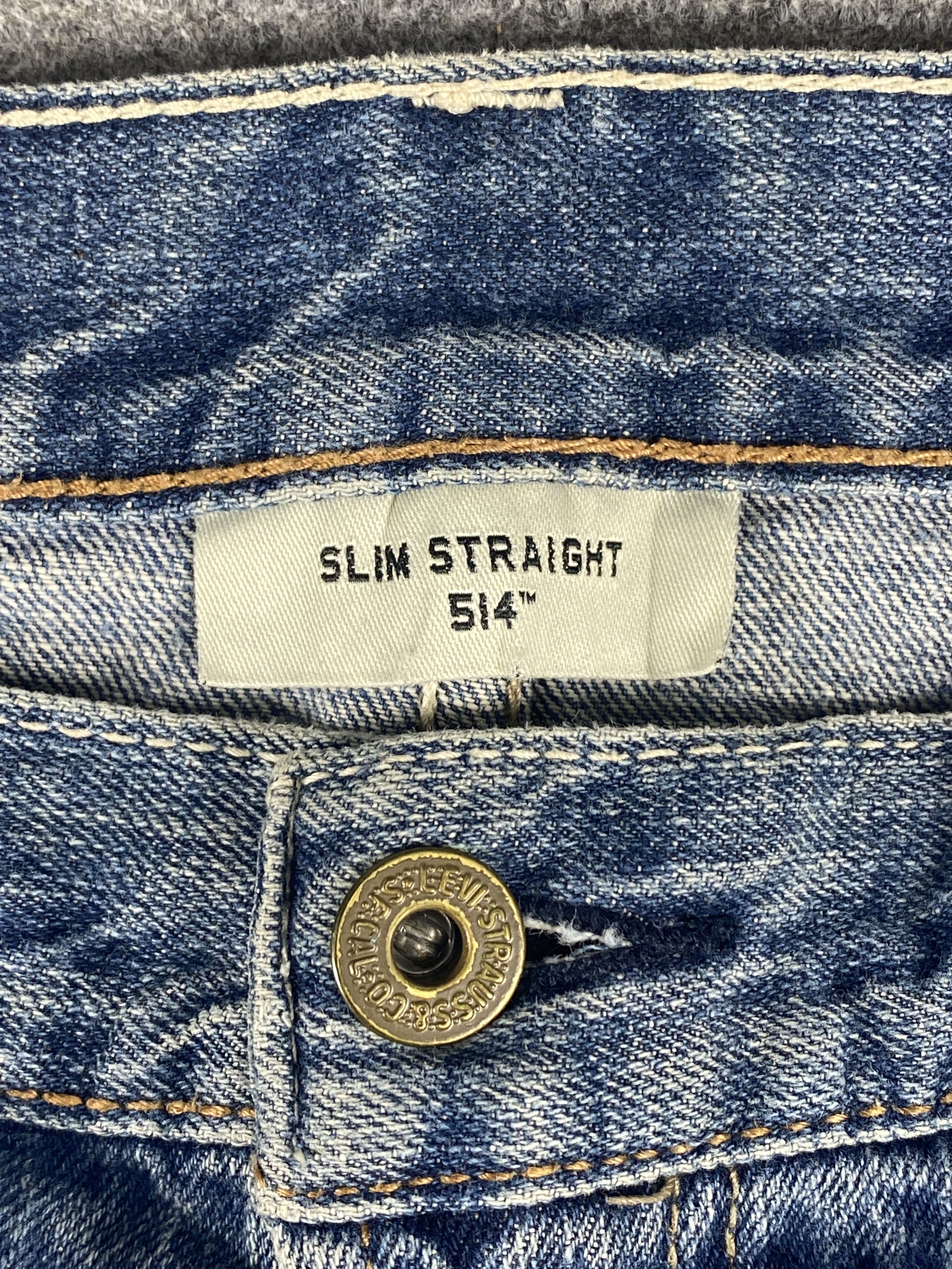 Levi's Vintage Levis 514 Faded Blue Jeans 34x33 S0006 Size US 34 / EU 50 - 8 Thumbnail