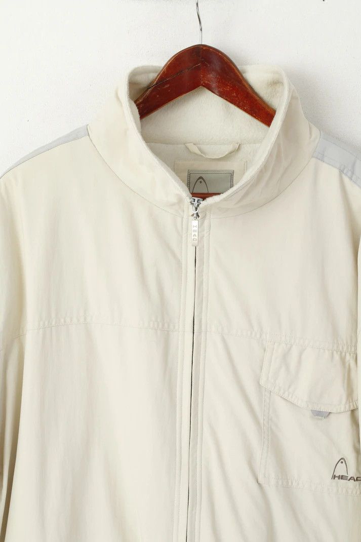 Vintage Head Men L Jacket Beige Vintage Fleece Lined Top 8109 Size US L / EU 52-54 / 3 - 3 Thumbnail