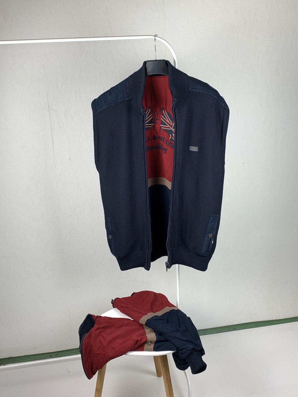 Paul & Shark Paul & Shark Reversible Transformer Jacket In Vest Wool XL Size US XL / EU 56 / 4 - 3 Thumbnail