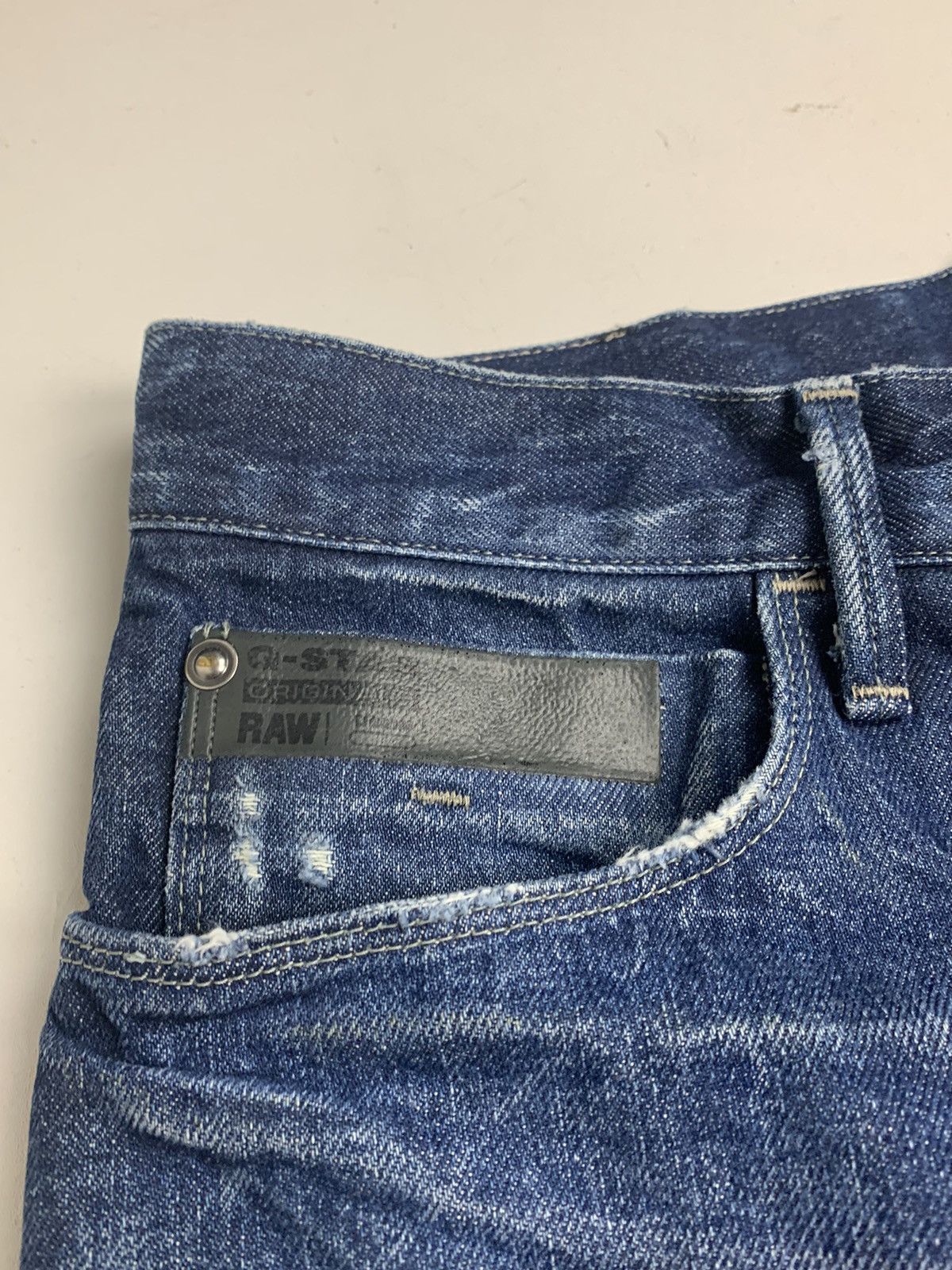 G-Star G-Star Raw Distressed Denim Jeans Luxury Style Jeans 33/32 Size US 33 - 10 Thumbnail