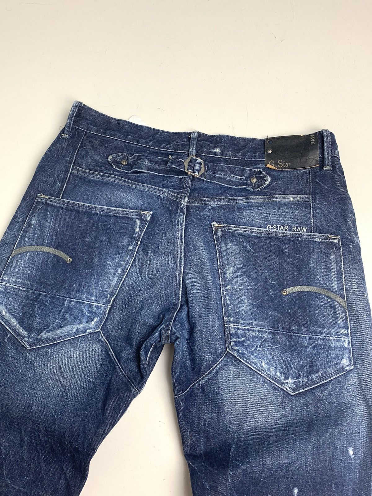 G-Star G-Star Raw Distressed Denim Jeans Luxury Style Jeans 33/32 Size US 33 - 13 Thumbnail