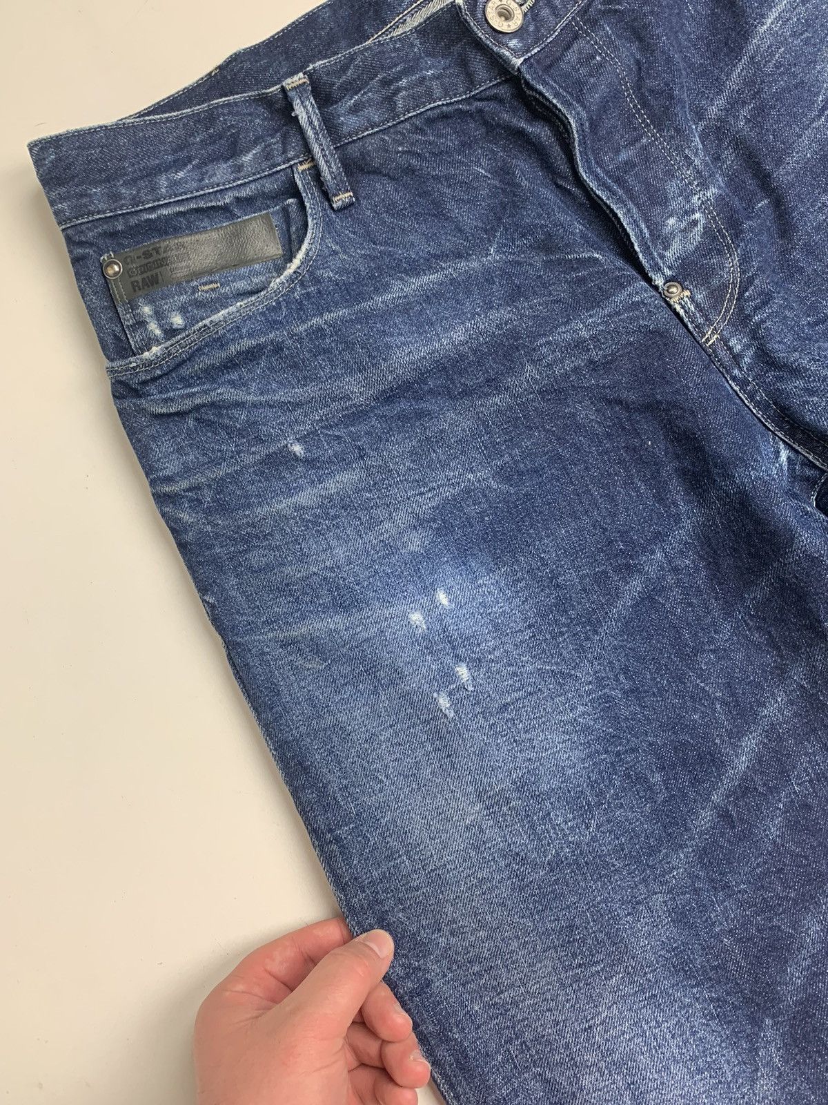 G-Star G-Star Raw Distressed Denim Jeans Luxury Style Jeans 33/32 Size US 33 - 9 Thumbnail