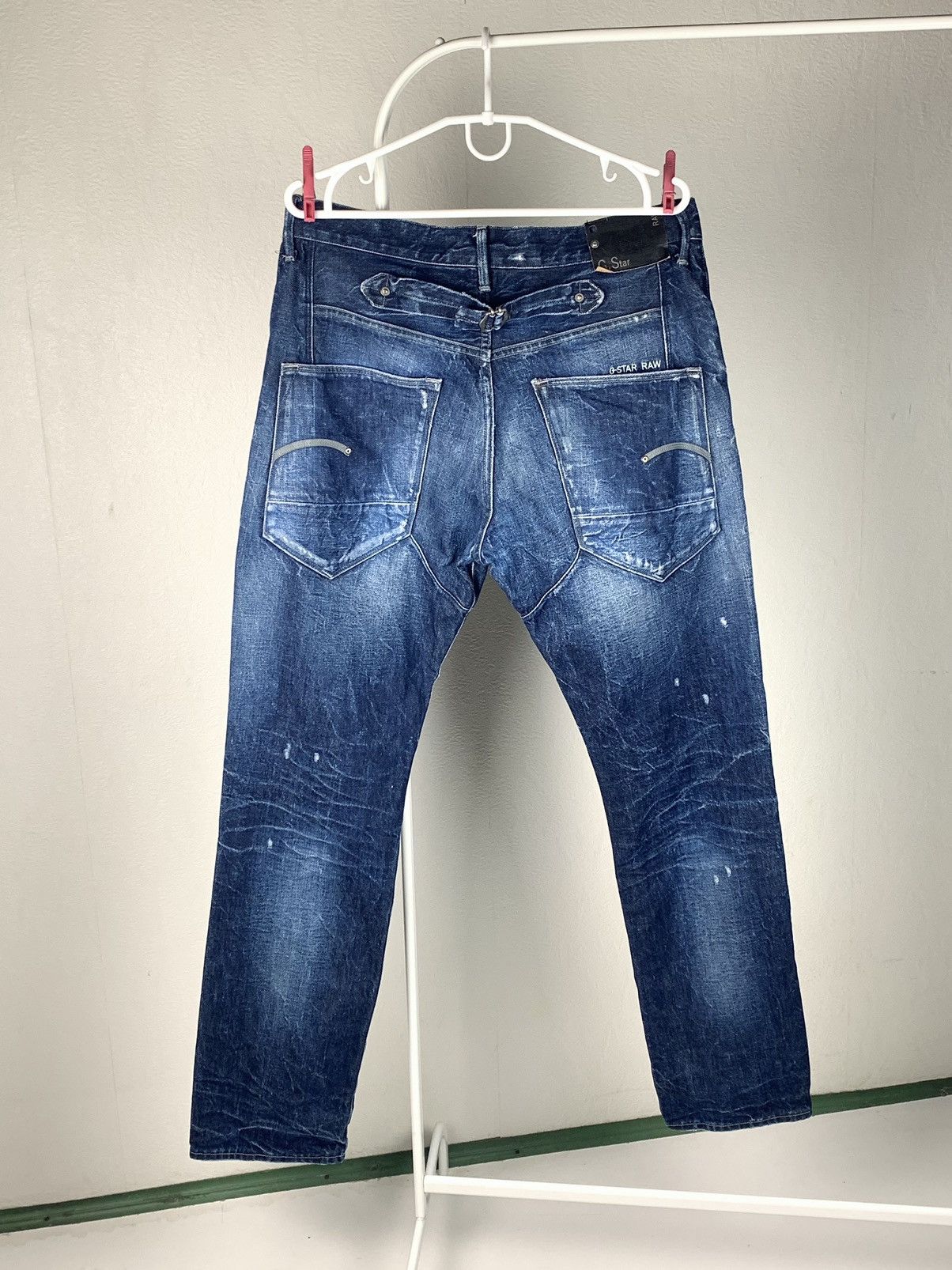 G-Star G-Star Raw Distressed Denim Jeans Luxury Style Jeans 33/32 Size US 33 - 2 Thumbnail