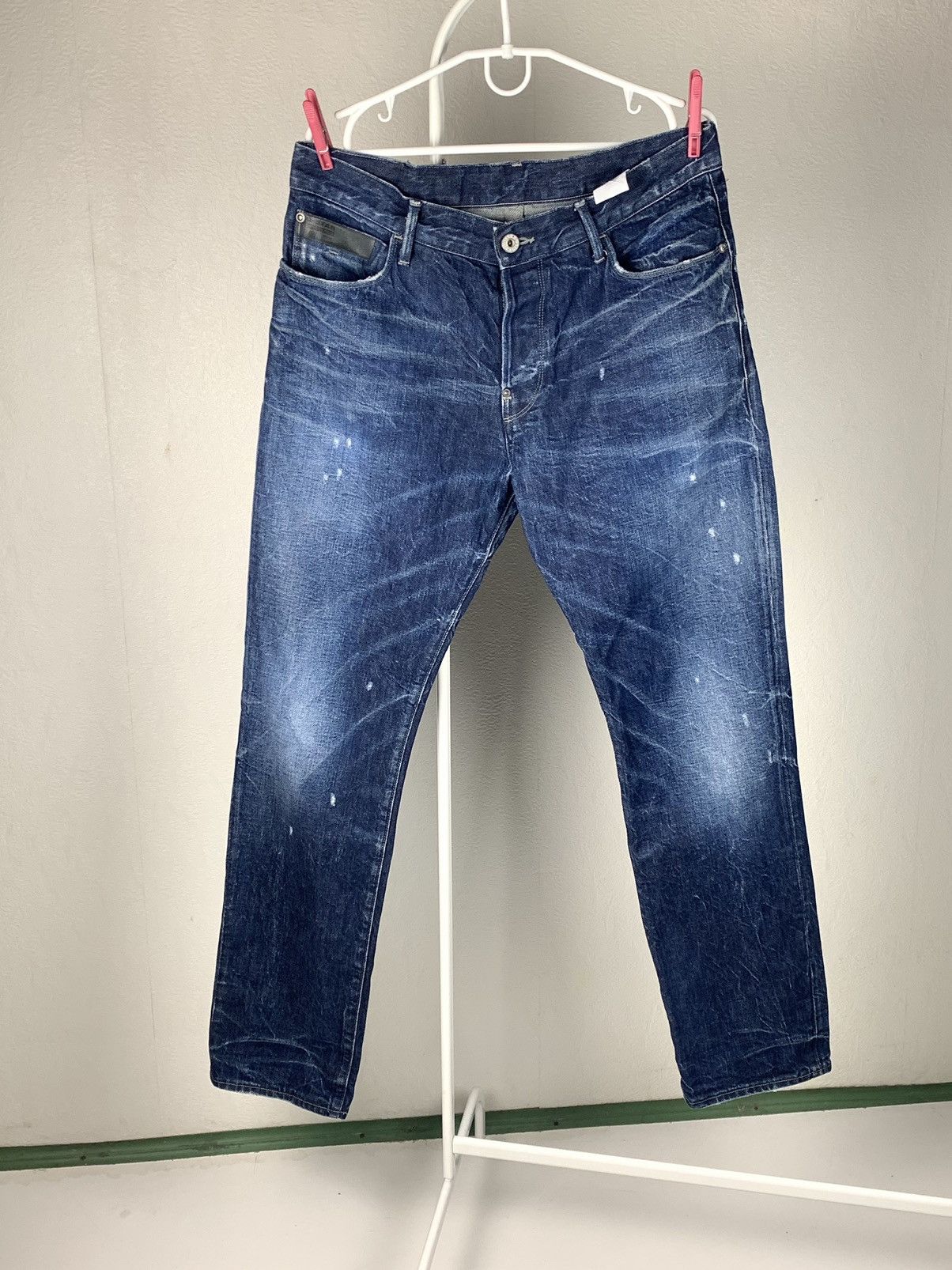 G-Star G-Star Raw Distressed Denim Jeans Luxury Style Jeans 33/32 Size US 33 - 1 Thumbnail