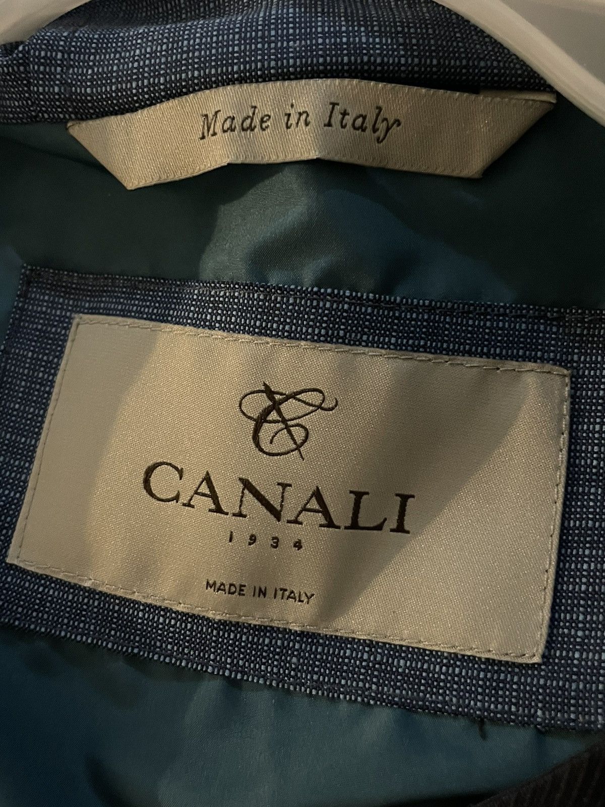 Canali Hooded vest double zip stretch shell Size US L / EU 52-54 / 3 - 5 Thumbnail