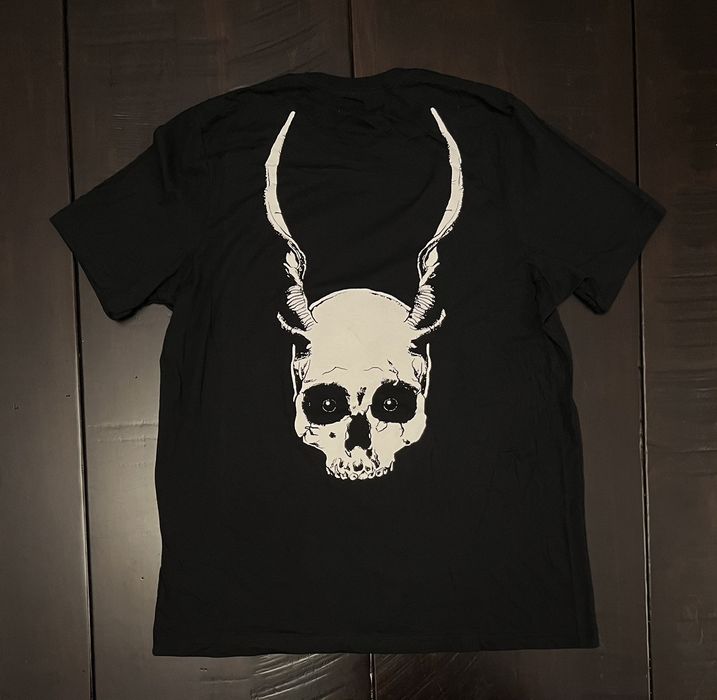 Playboi Carti Playboi Carti 2017 Tour Skeleton Skull Horns Black Tee ...