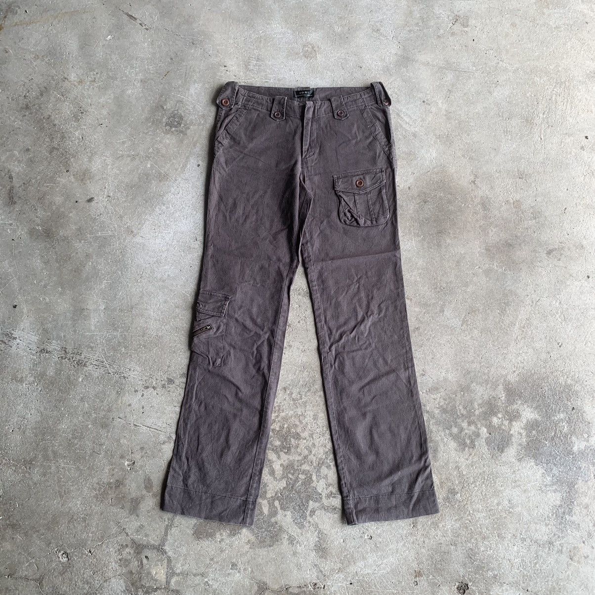 iO Japanese Vintage Blank Nice Design Faded Cargo Pants Size US 29 - 1 Thumbnail