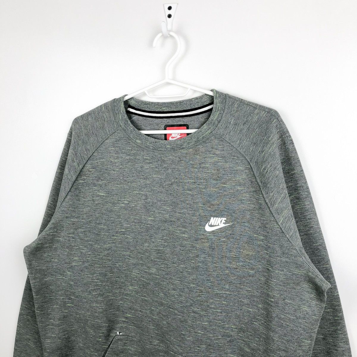 Nike × Vintage Nike Tech Fleece gray sweatshirt mens L Size US L / EU 52-54 / 3 - 2 Thumbnail