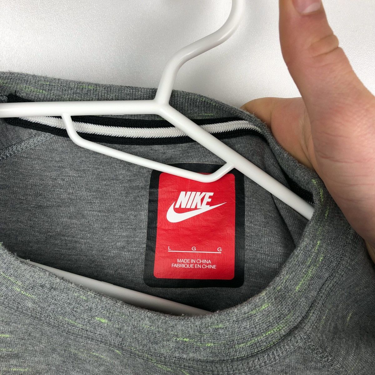 Nike × Vintage Nike Tech Fleece gray sweatshirt mens L Size US L / EU 52-54 / 3 - 8 Thumbnail