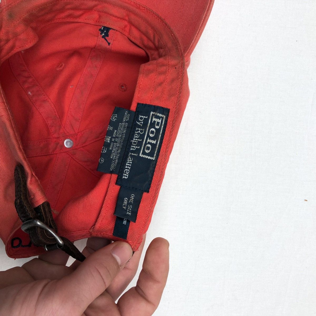 Polo Ralph Lauren × Vintage Polo Ralph Lauren cap vintage red Size ONE SIZE - 6 Thumbnail