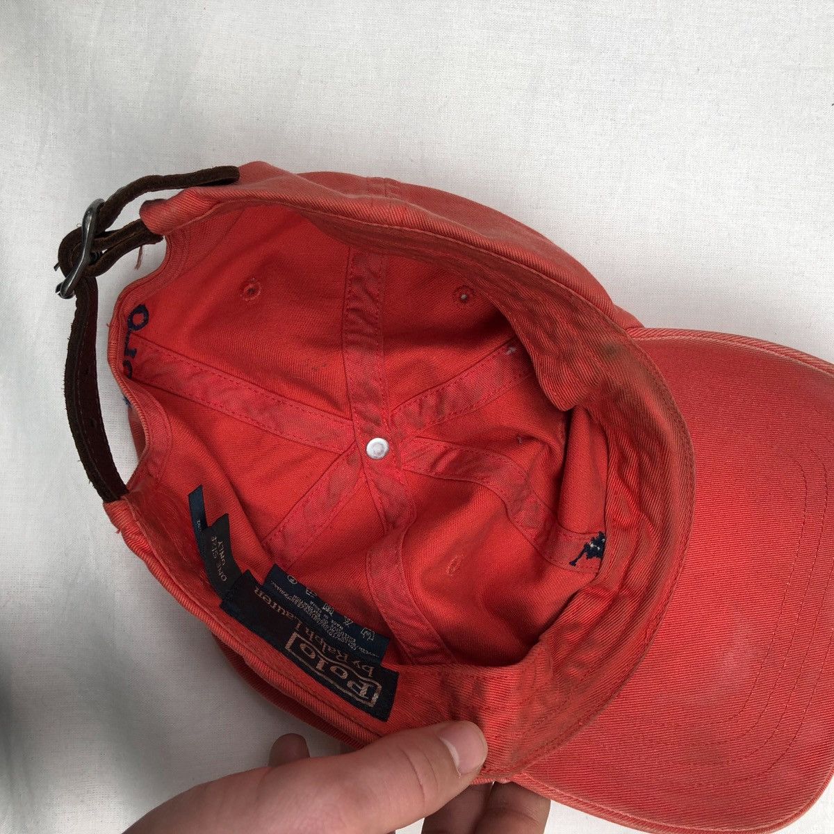 Polo Ralph Lauren × Vintage Polo Ralph Lauren cap vintage red Size ONE SIZE - 8 Thumbnail