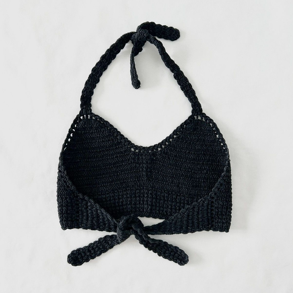 Vintage Vintage Y2k Handmade Crochet Bra Crop Top Size S / US 4 / IT 40 - 2 Preview