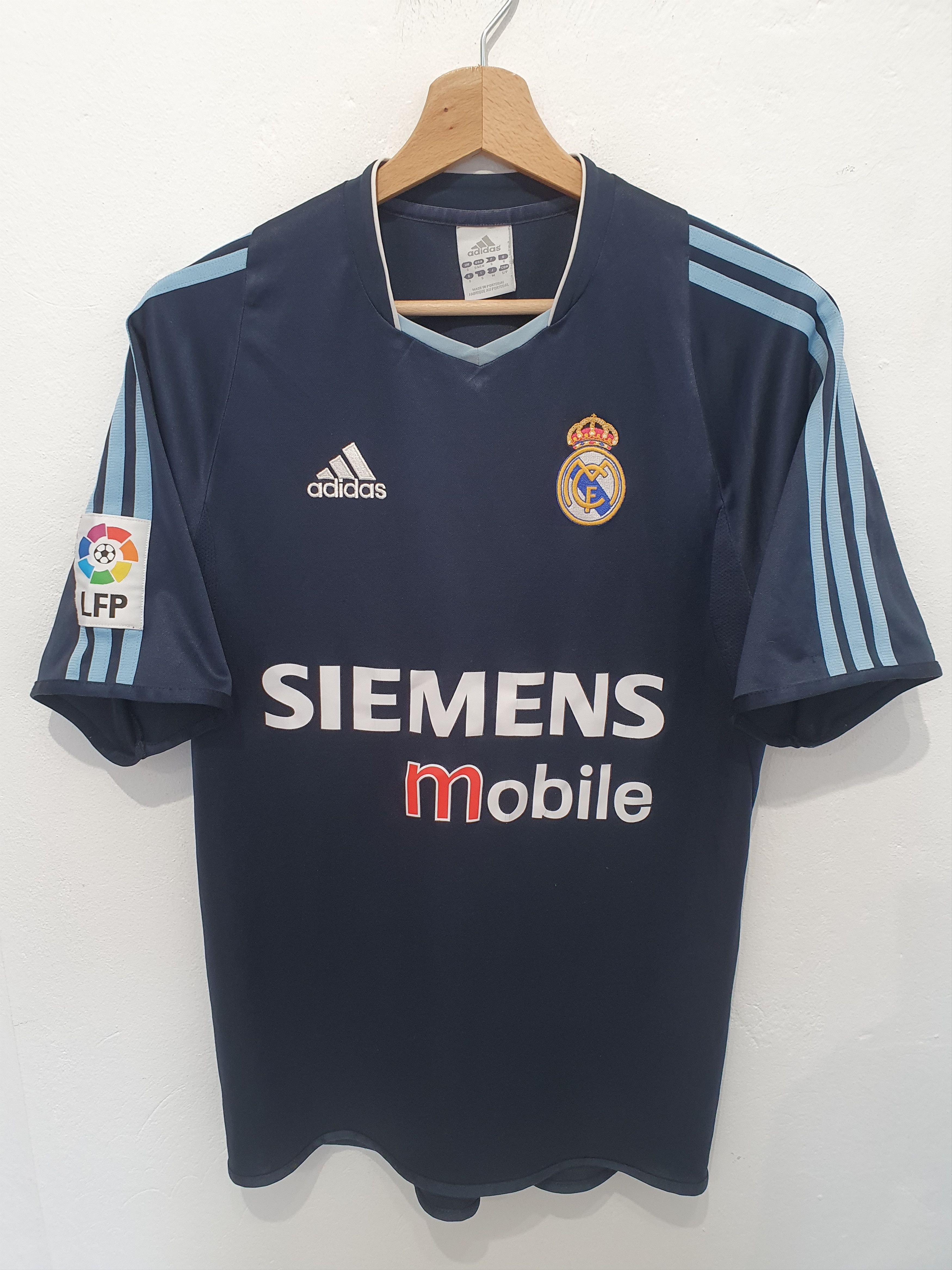 image of Adidas Real Madrid Size S 2004 Jersey Soccer Shirt Trikot in Navy, Men's