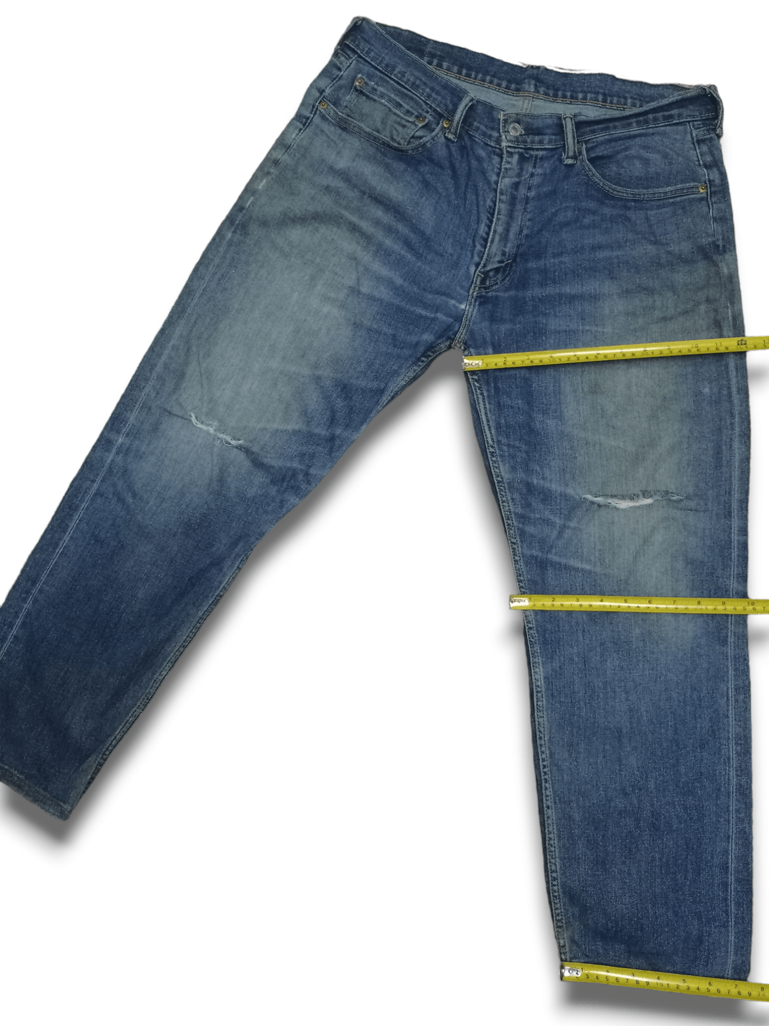 Levi's Vintage Levis Baggy Blue Wash Distressed Style Jeans 34x27 Size US 34 / EU 50 - 12 Thumbnail