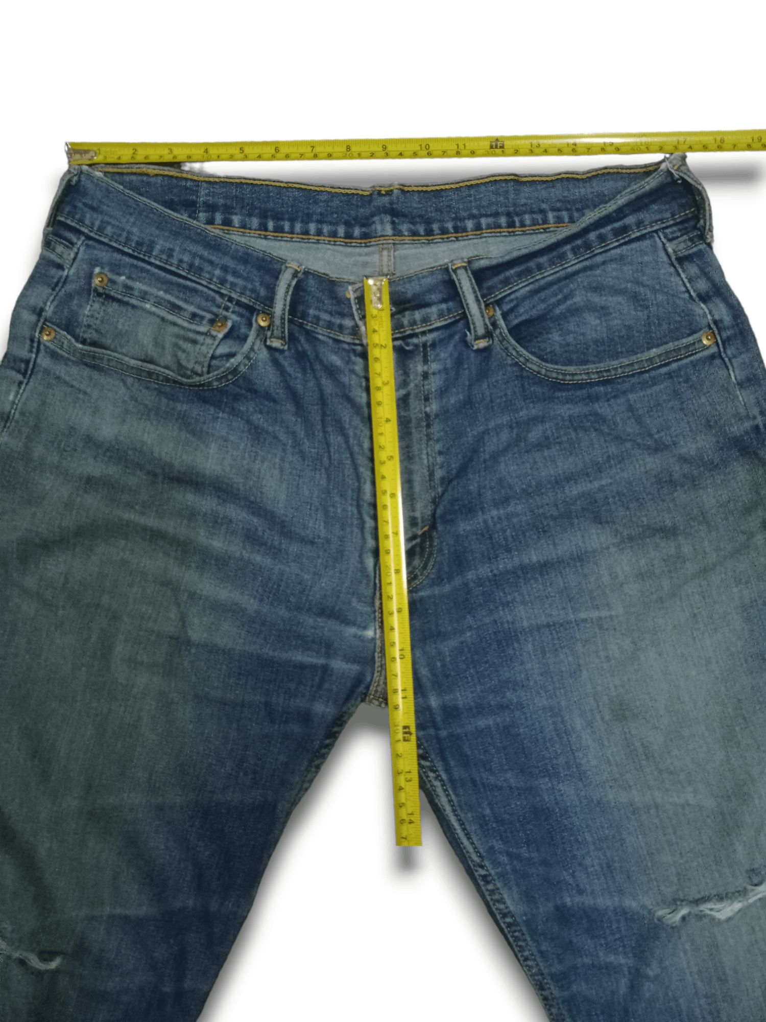 Levi's Vintage Levis Baggy Blue Wash Distressed Style Jeans 34x27 Size US 34 / EU 50 - 10 Thumbnail
