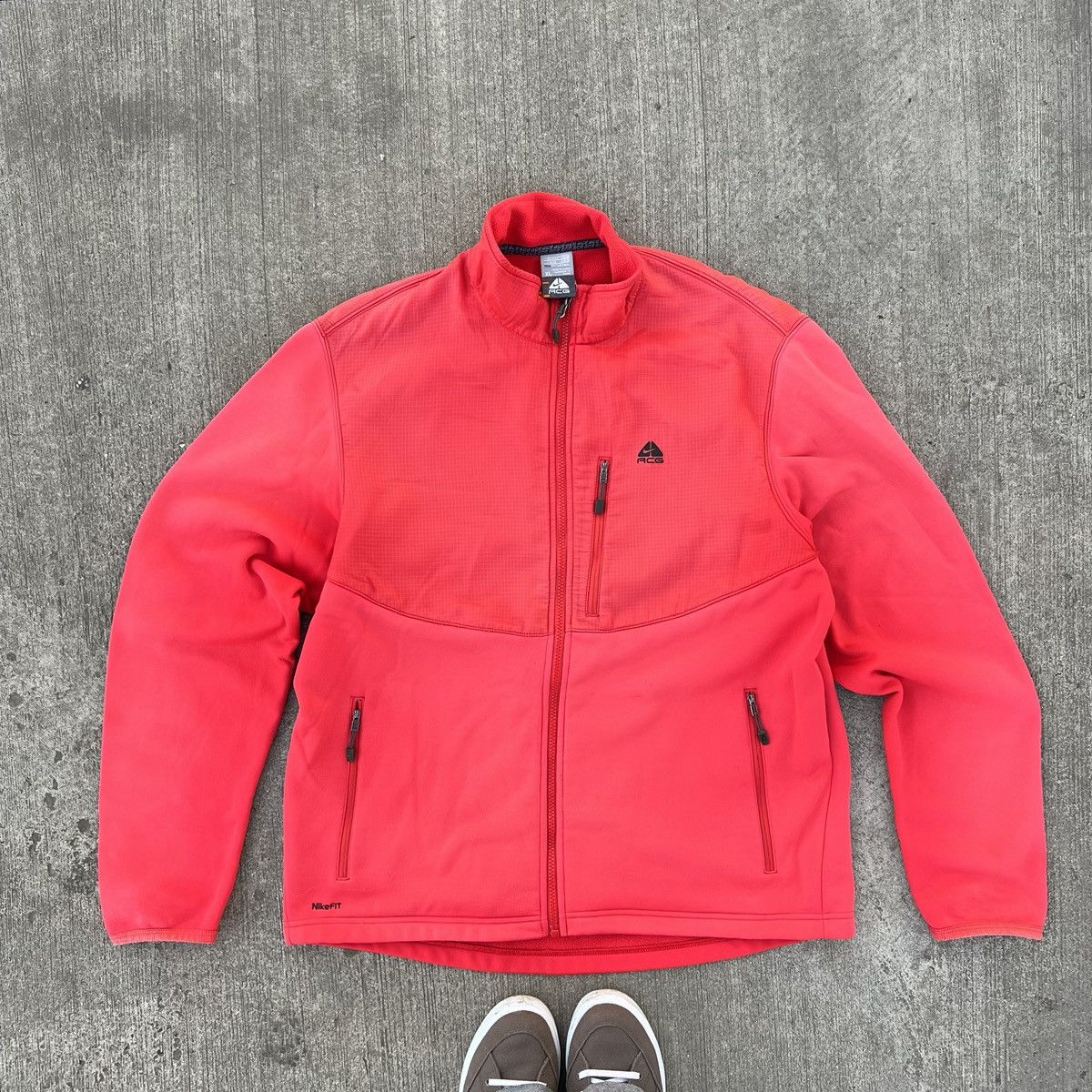 image of Vintage Nike Acg Fleece Sweatshirt in Coral, Men's (Size Large)