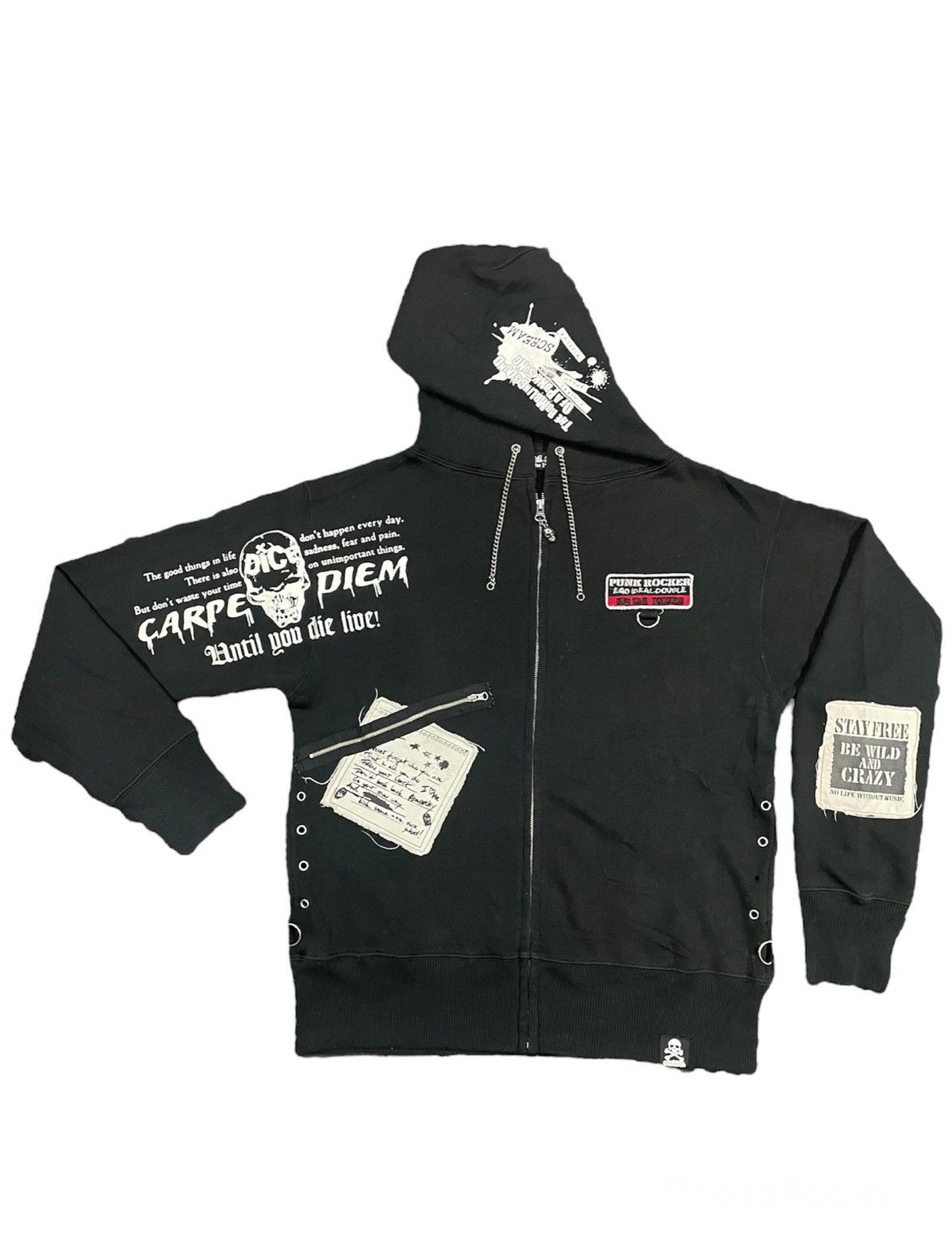 Seditionaries × Vintage Japanese PUNK FASHION Sex Pot & Revenge Patcher Hoodie Size US M / EU 48-50 / 2 - 2 Thumbnail