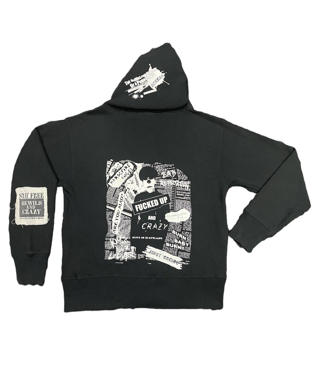 Seditionaries × Vintage Japanese PUNK FASHION Sex Pot & Revenge Patcher Hoodie Size US M / EU 48-50 / 2 - 3 Thumbnail